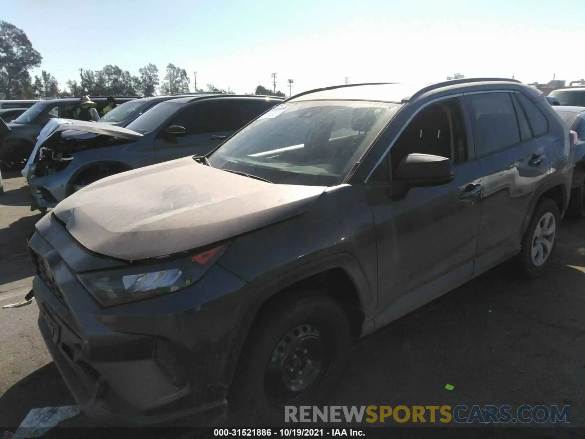 2 Фотография поврежденного автомобиля JTMH1RFV5KD024166 TOYOTA RAV4 2019