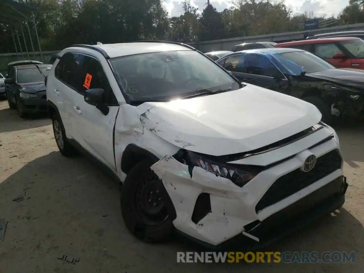 1 Photograph of a damaged car JTMH1RFV5KD042280 TOYOTA RAV4 2019