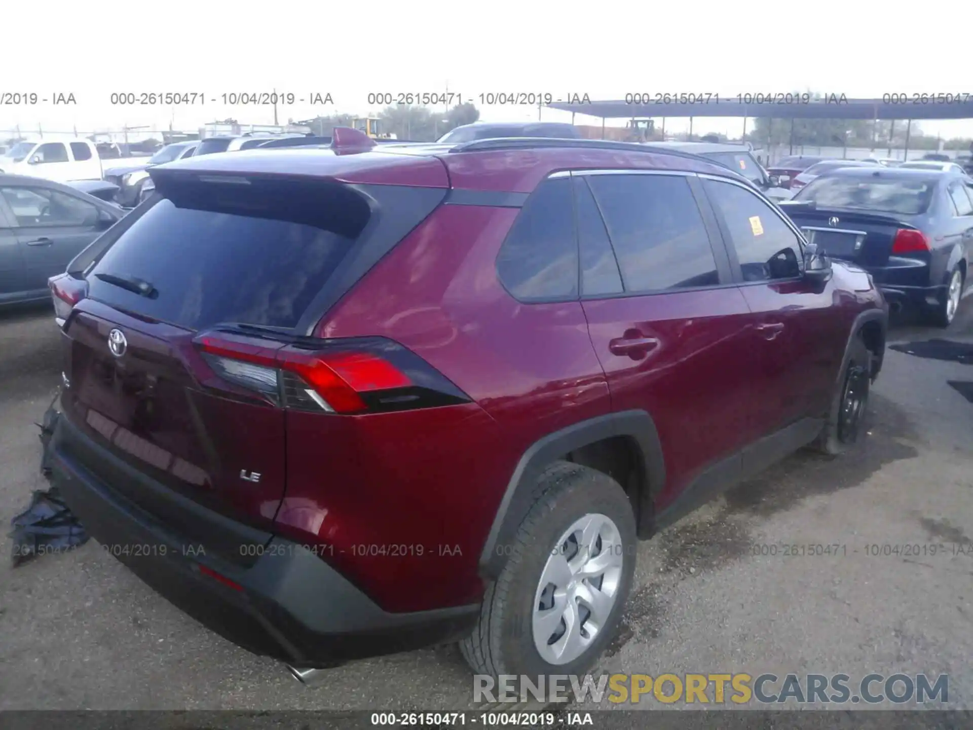 4 Фотография поврежденного автомобиля JTMH1RFV5KD500769 TOYOTA RAV4 2019