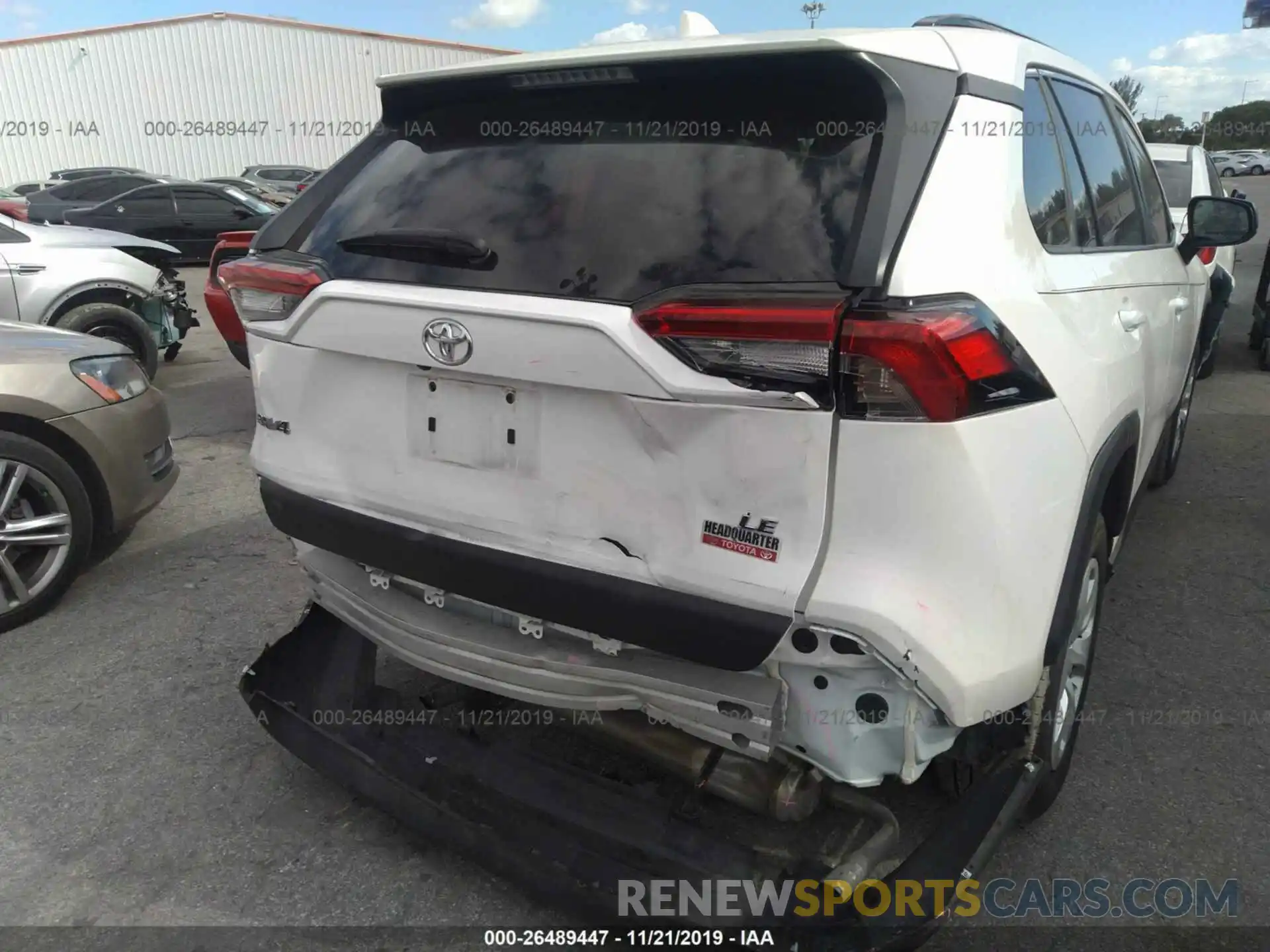 6 Photograph of a damaged car JTMH1RFV5KD507415 TOYOTA RAV4 2019