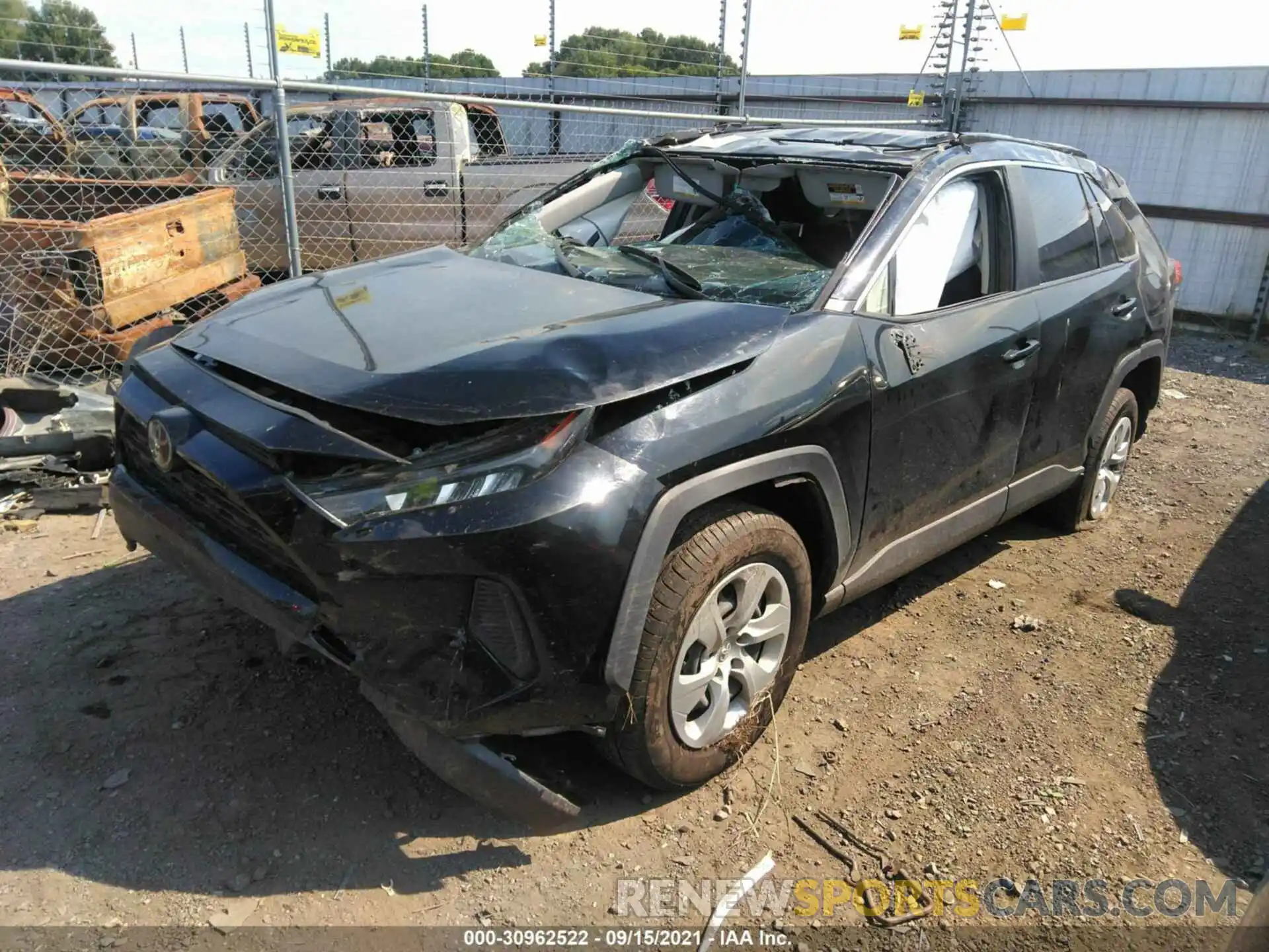 2 Photograph of a damaged car JTMH1RFV5KJ001035 TOYOTA RAV4 2019