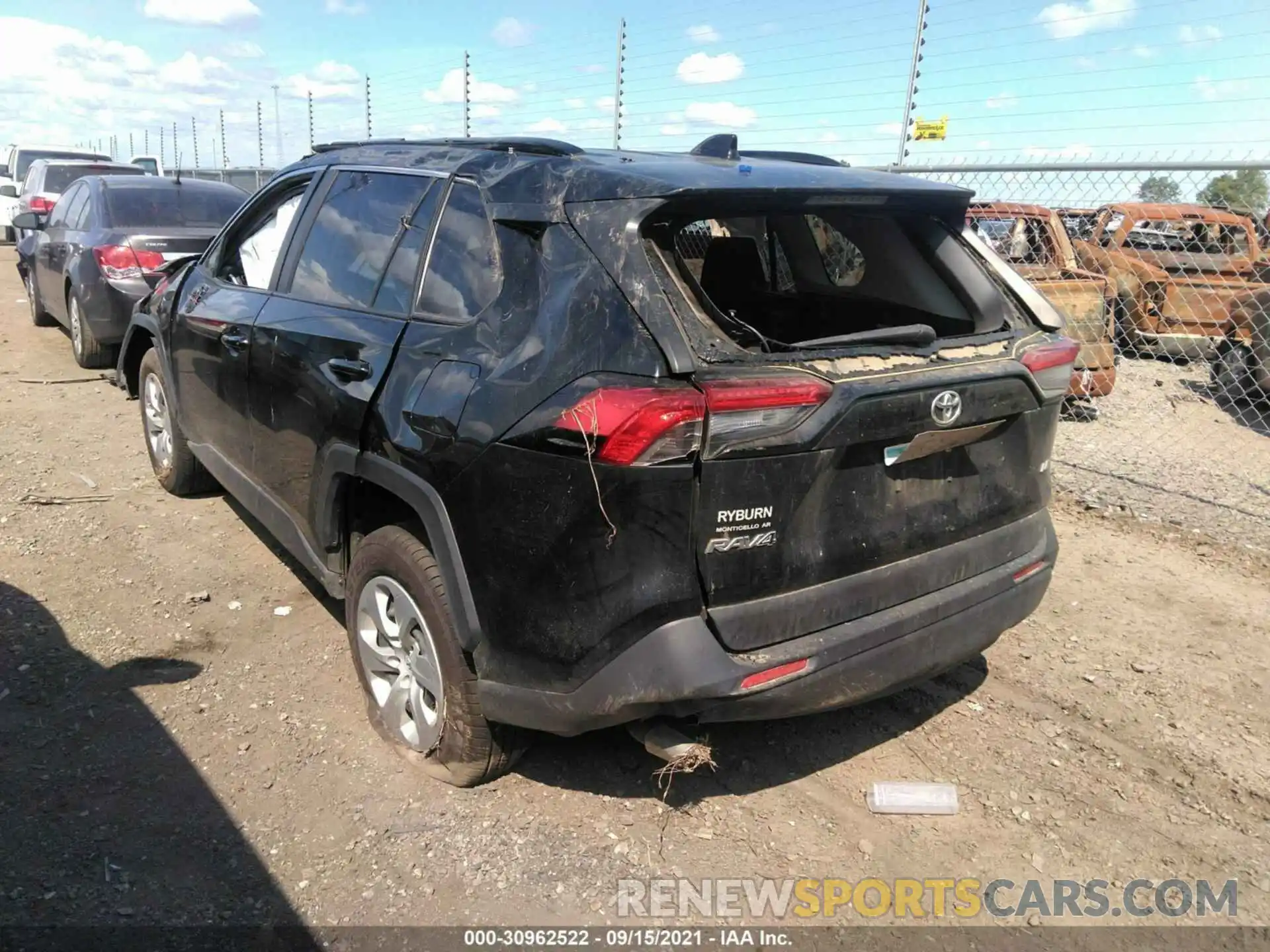 3 Фотография поврежденного автомобиля JTMH1RFV5KJ001035 TOYOTA RAV4 2019