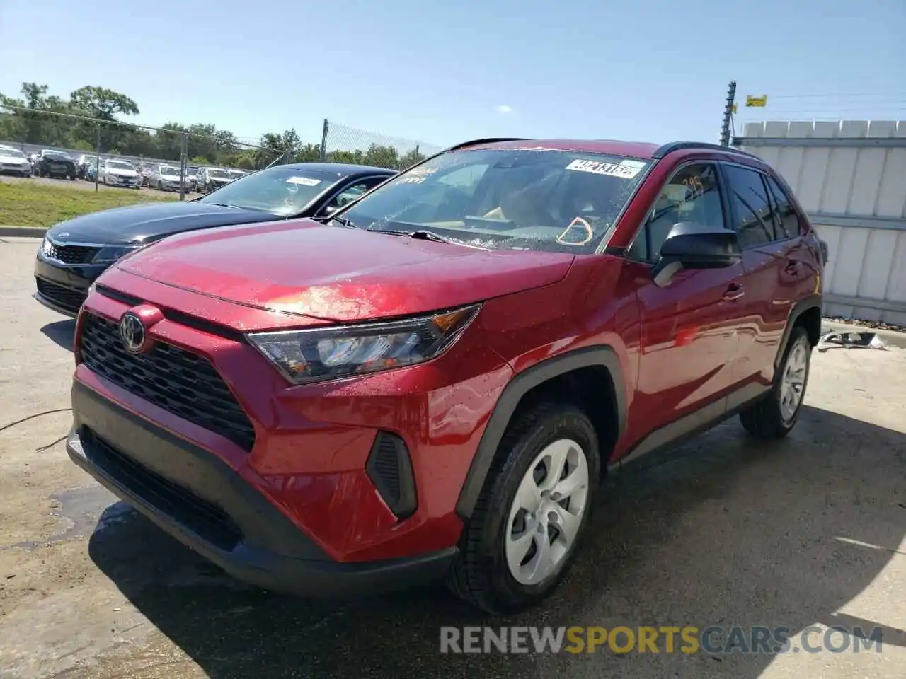 2 Photograph of a damaged car JTMH1RFV5KJ001858 TOYOTA RAV4 2019