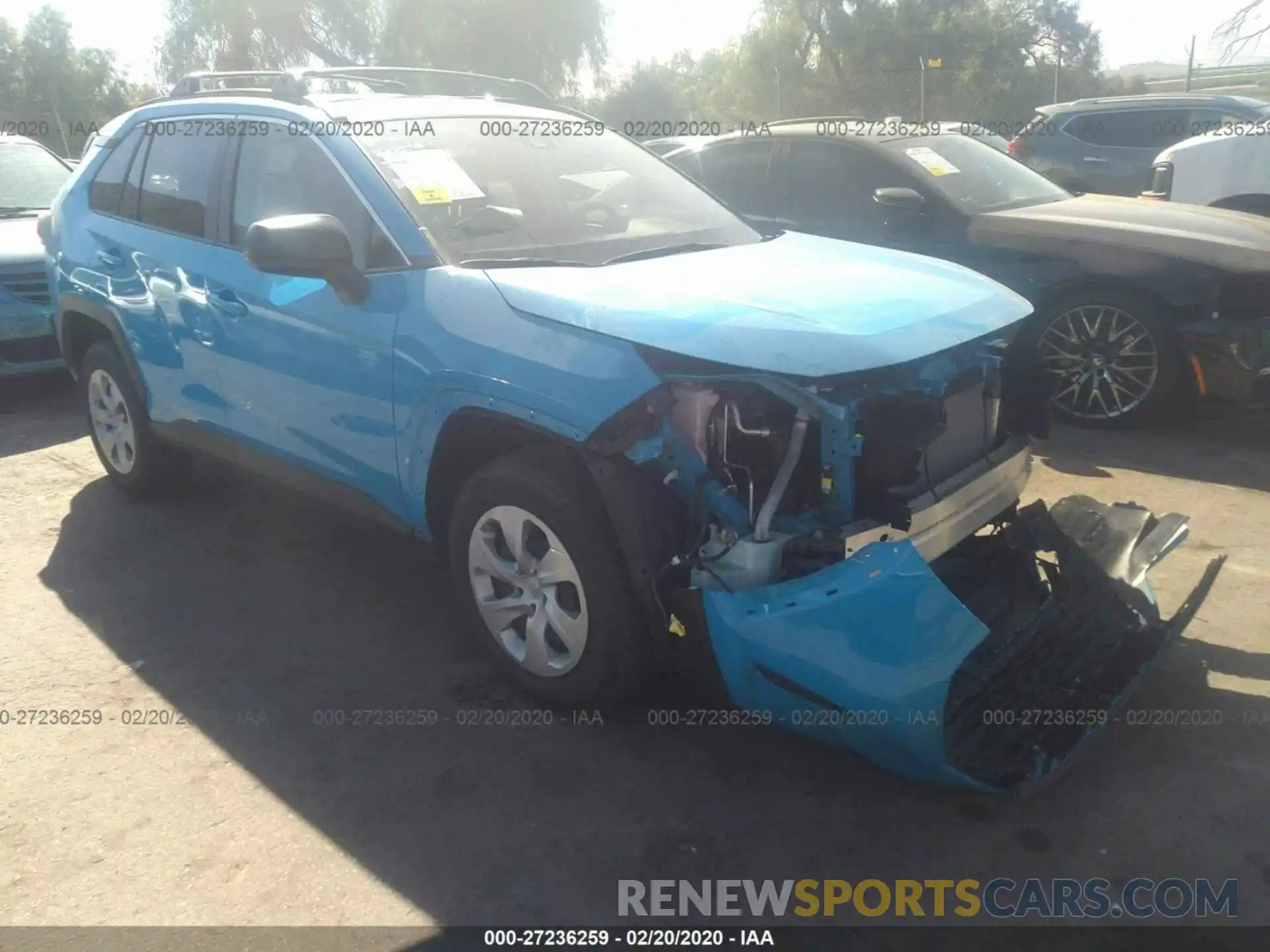 1 Photograph of a damaged car JTMH1RFV5KJ003044 TOYOTA RAV4 2019