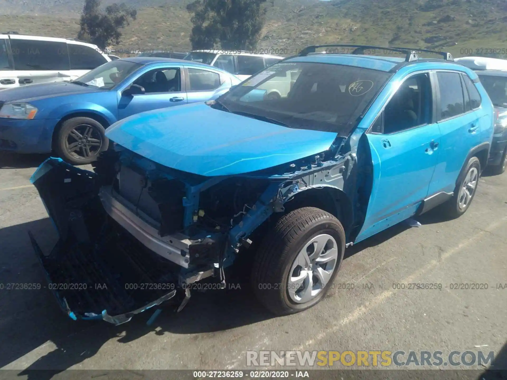 2 Photograph of a damaged car JTMH1RFV5KJ003044 TOYOTA RAV4 2019