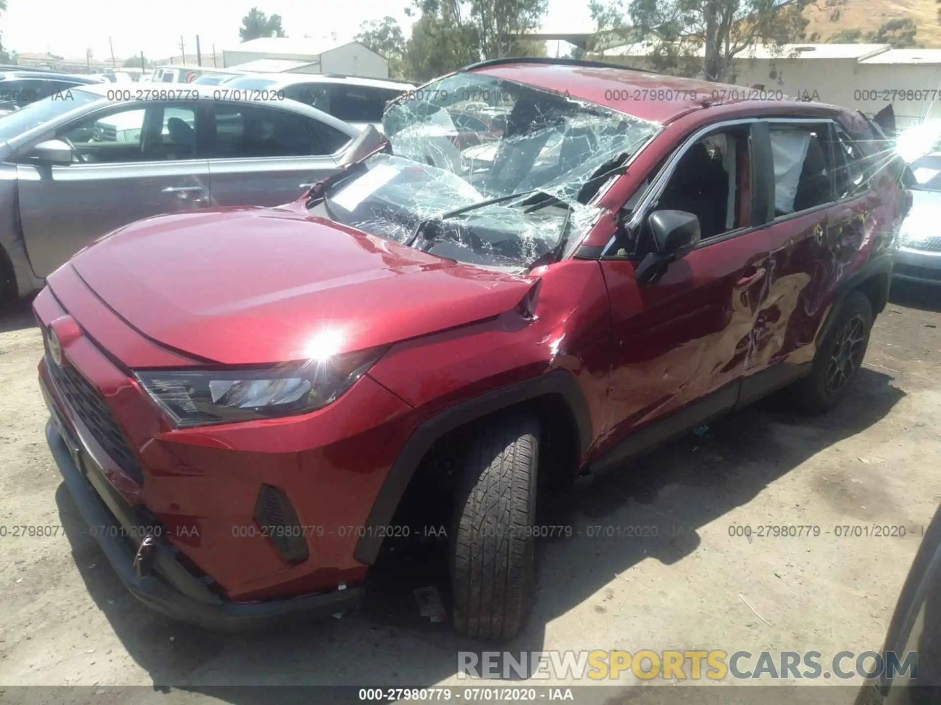 2 Photograph of a damaged car JTMH1RFV5KJ004453 TOYOTA RAV4 2019