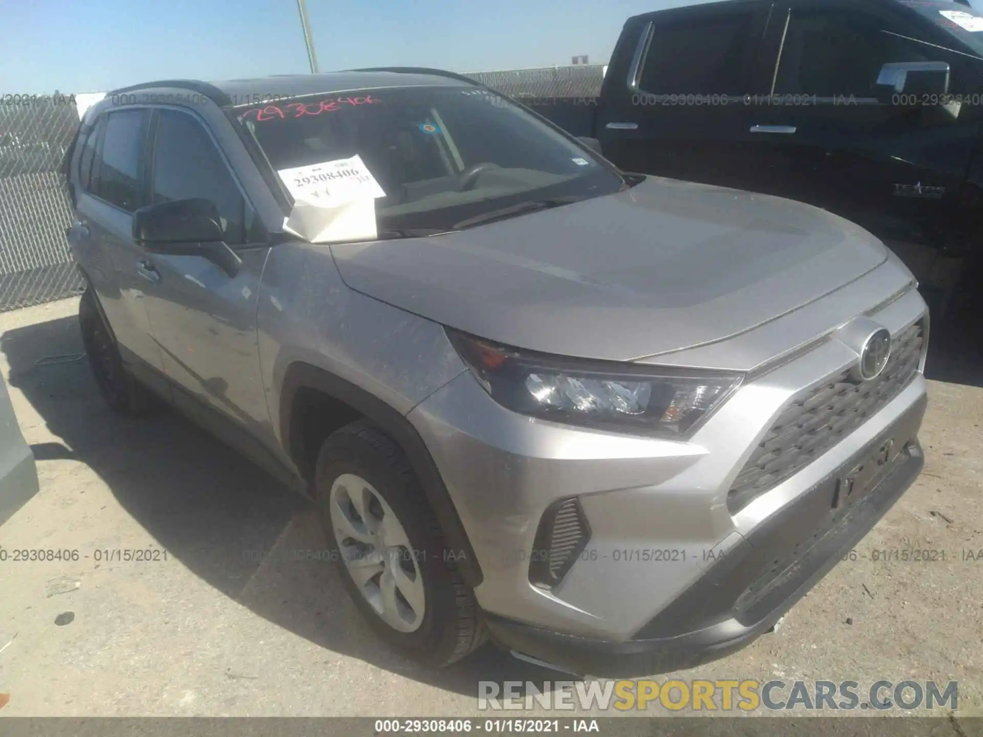 1 Photograph of a damaged car JTMH1RFV5KJ004937 TOYOTA RAV4 2019