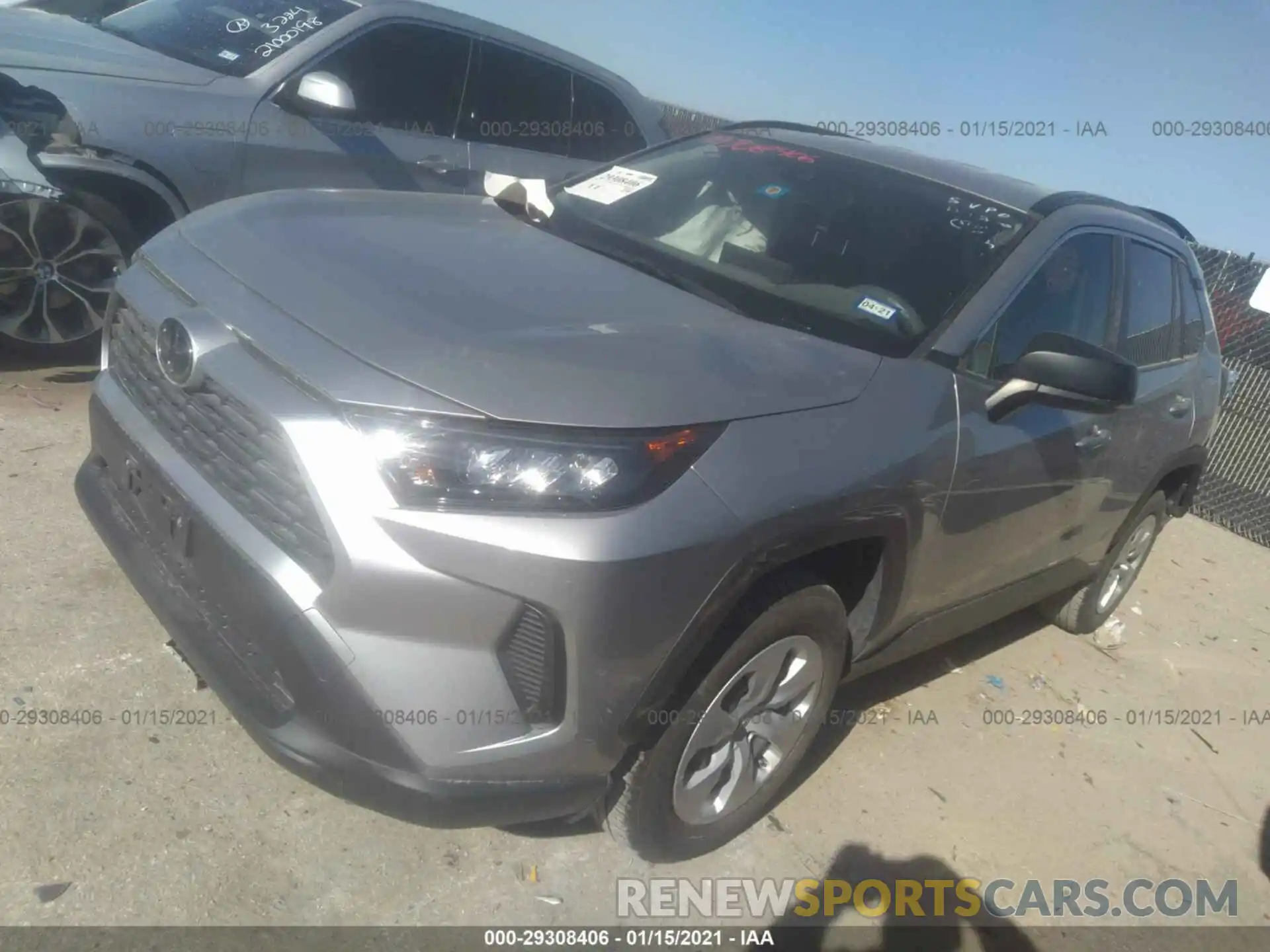 2 Photograph of a damaged car JTMH1RFV5KJ004937 TOYOTA RAV4 2019