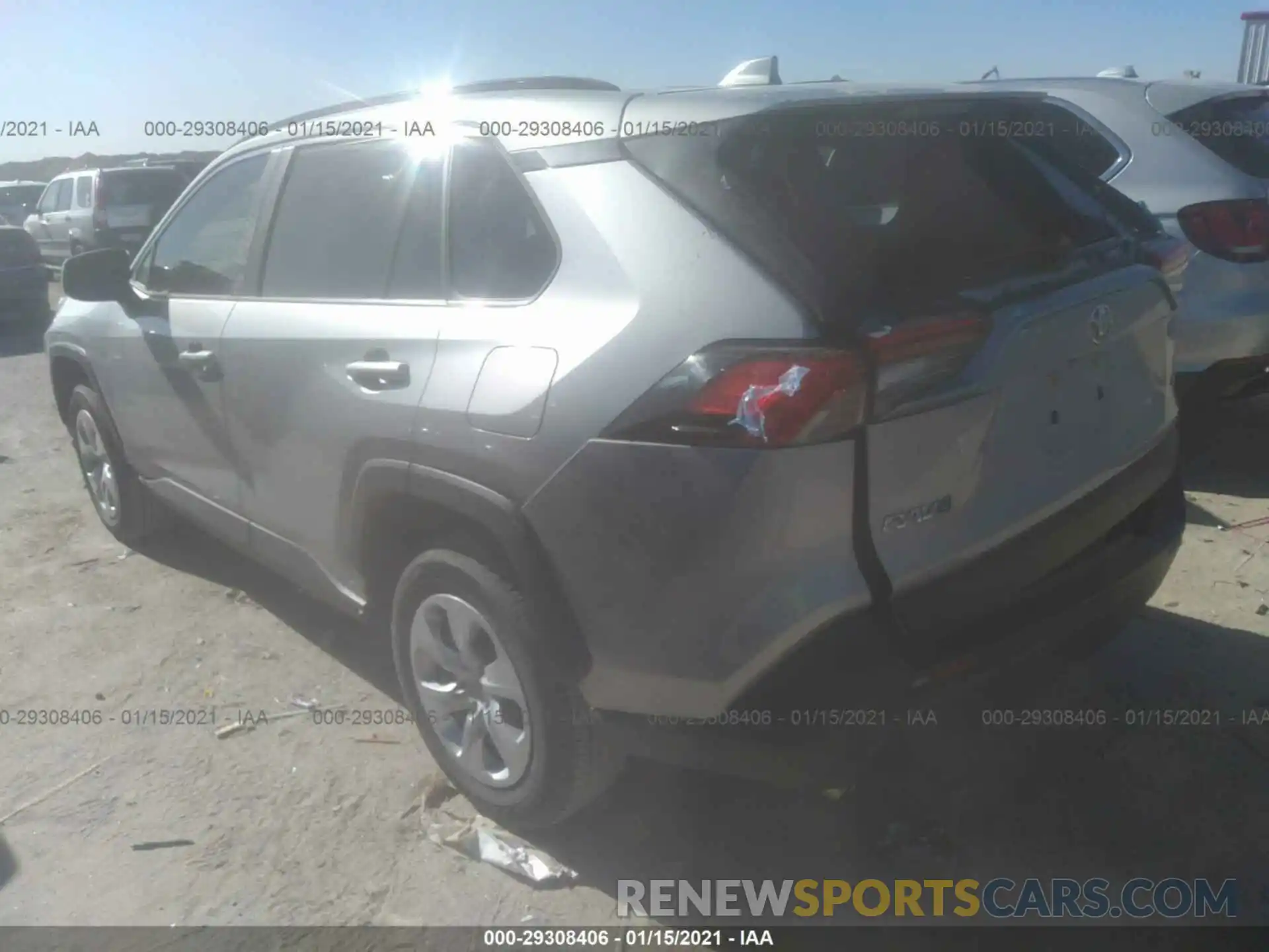 3 Photograph of a damaged car JTMH1RFV5KJ004937 TOYOTA RAV4 2019