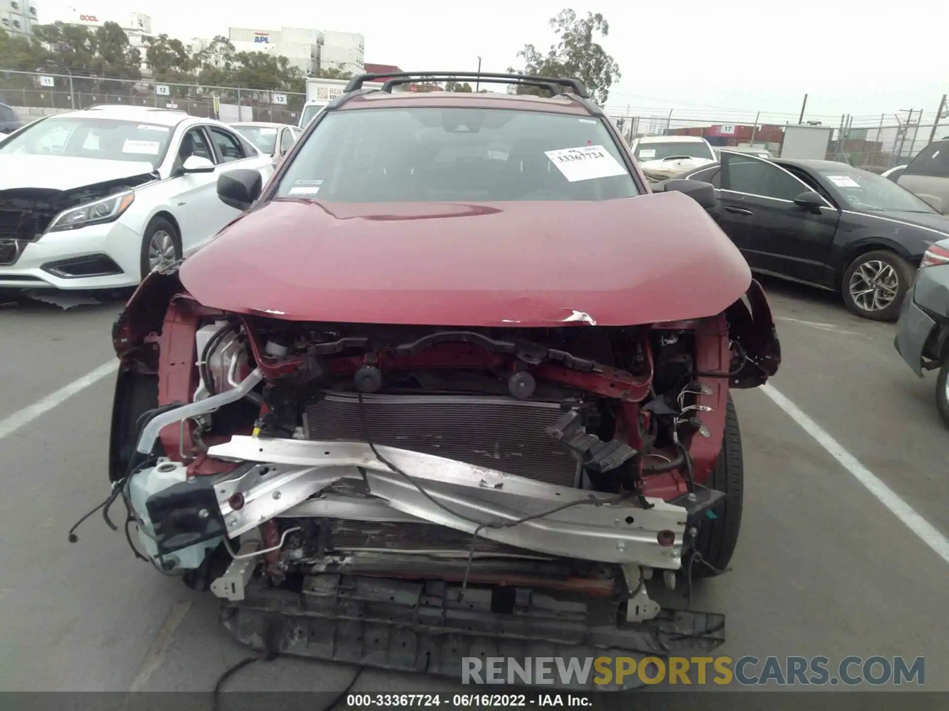 6 Photograph of a damaged car JTMH1RFV5KJ005618 TOYOTA RAV4 2019