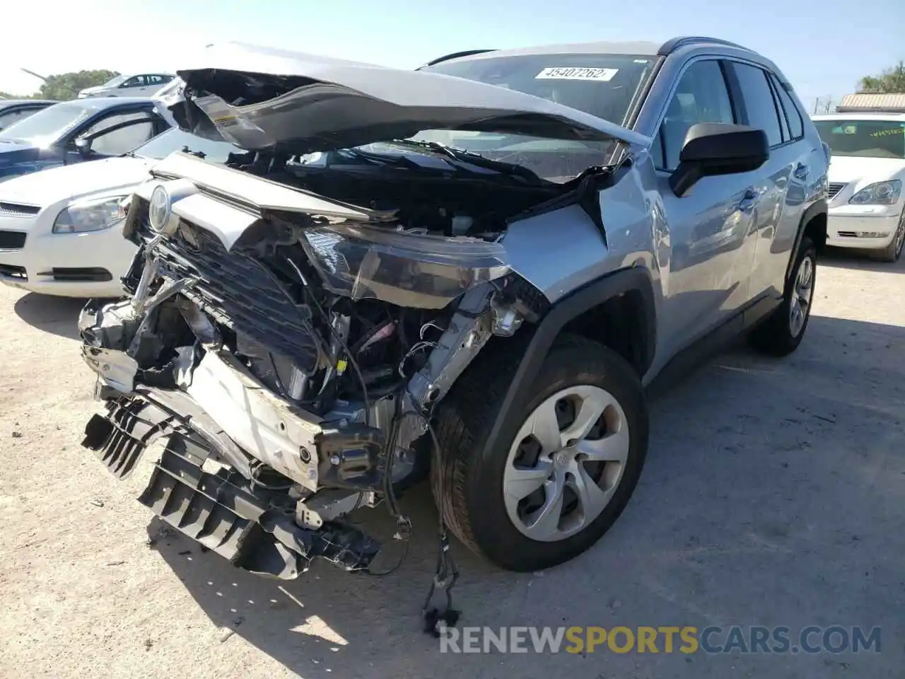 2 Photograph of a damaged car JTMH1RFV5KJ006087 TOYOTA RAV4 2019