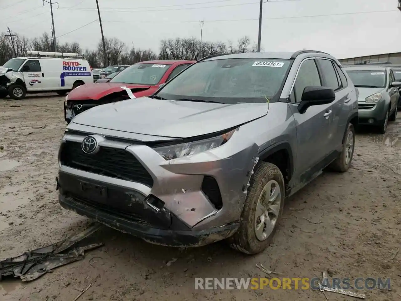 2 Photograph of a damaged car JTMH1RFV5KJ008874 TOYOTA RAV4 2019