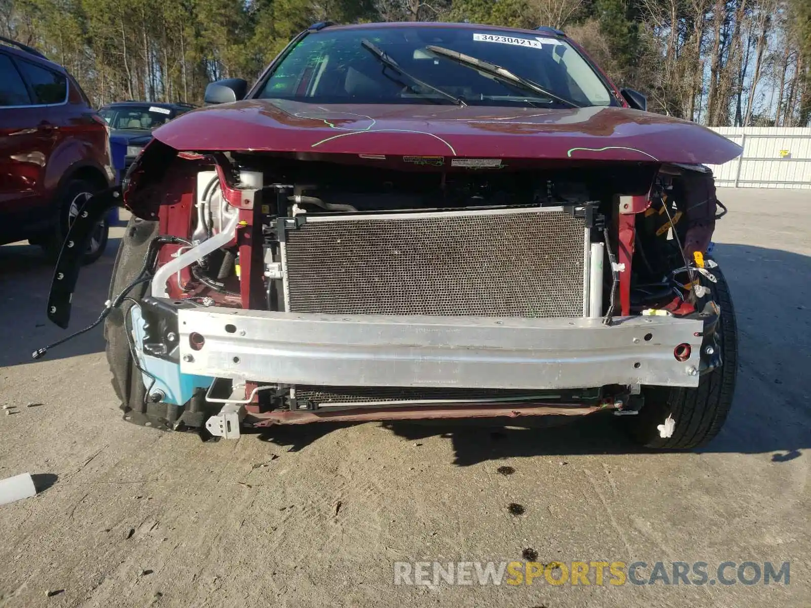 9 Photograph of a damaged car JTMH1RFV6KD003584 TOYOTA RAV4 2019