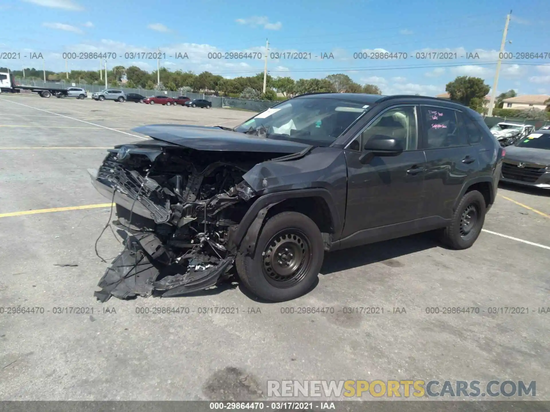 2 Photograph of a damaged car JTMH1RFV6KD007120 TOYOTA RAV4 2019