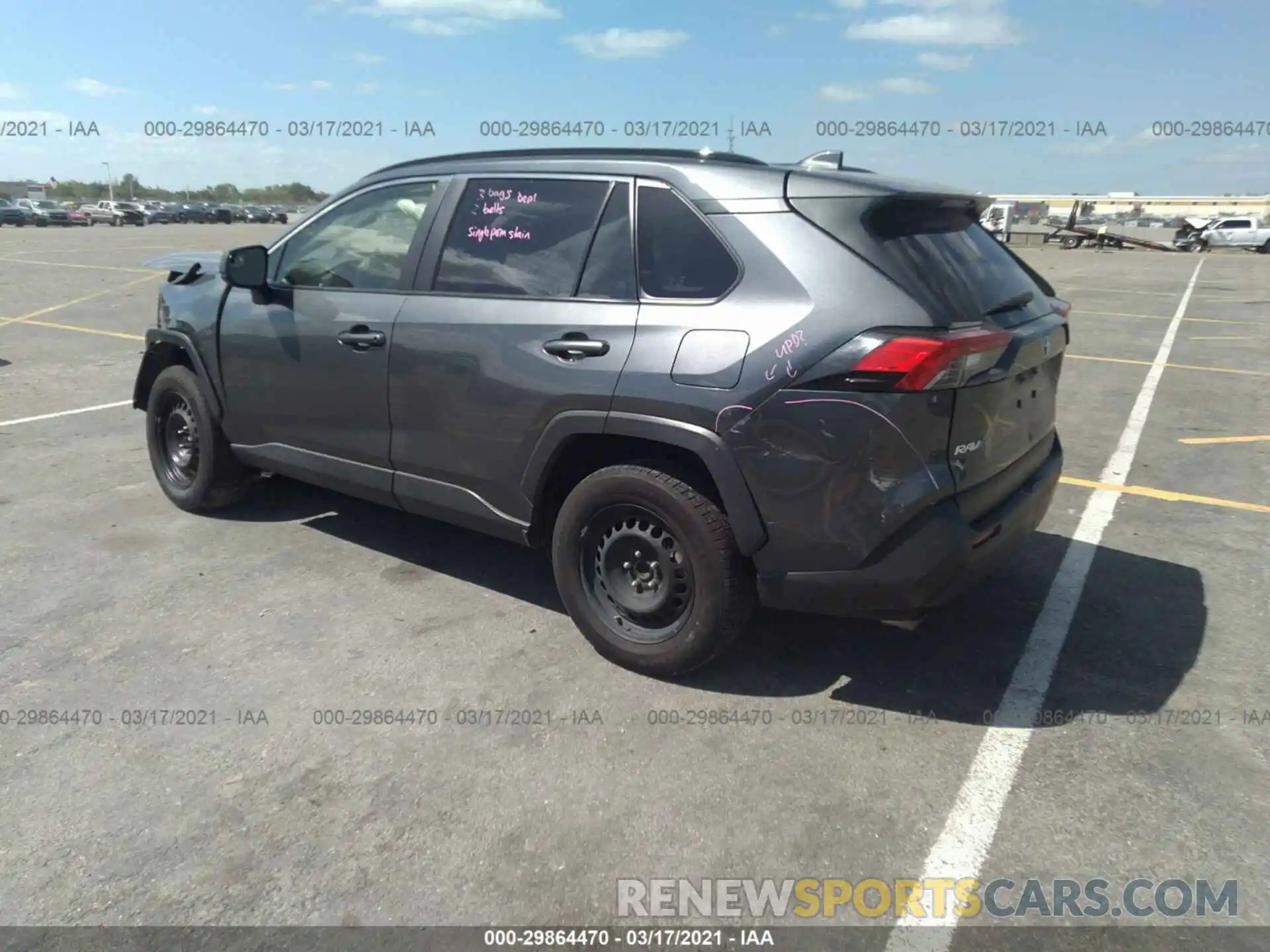 3 Photograph of a damaged car JTMH1RFV6KD007120 TOYOTA RAV4 2019