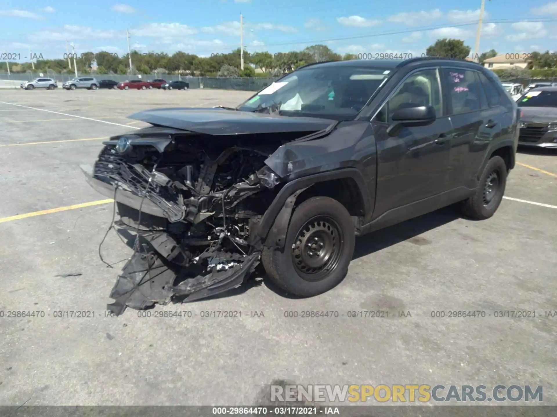 6 Photograph of a damaged car JTMH1RFV6KD007120 TOYOTA RAV4 2019