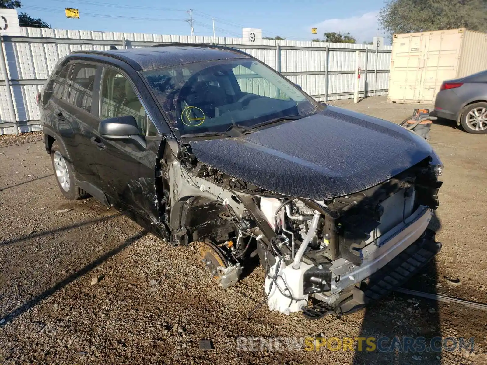 1 Photograph of a damaged car JTMH1RFV6KD009272 TOYOTA RAV4 2019