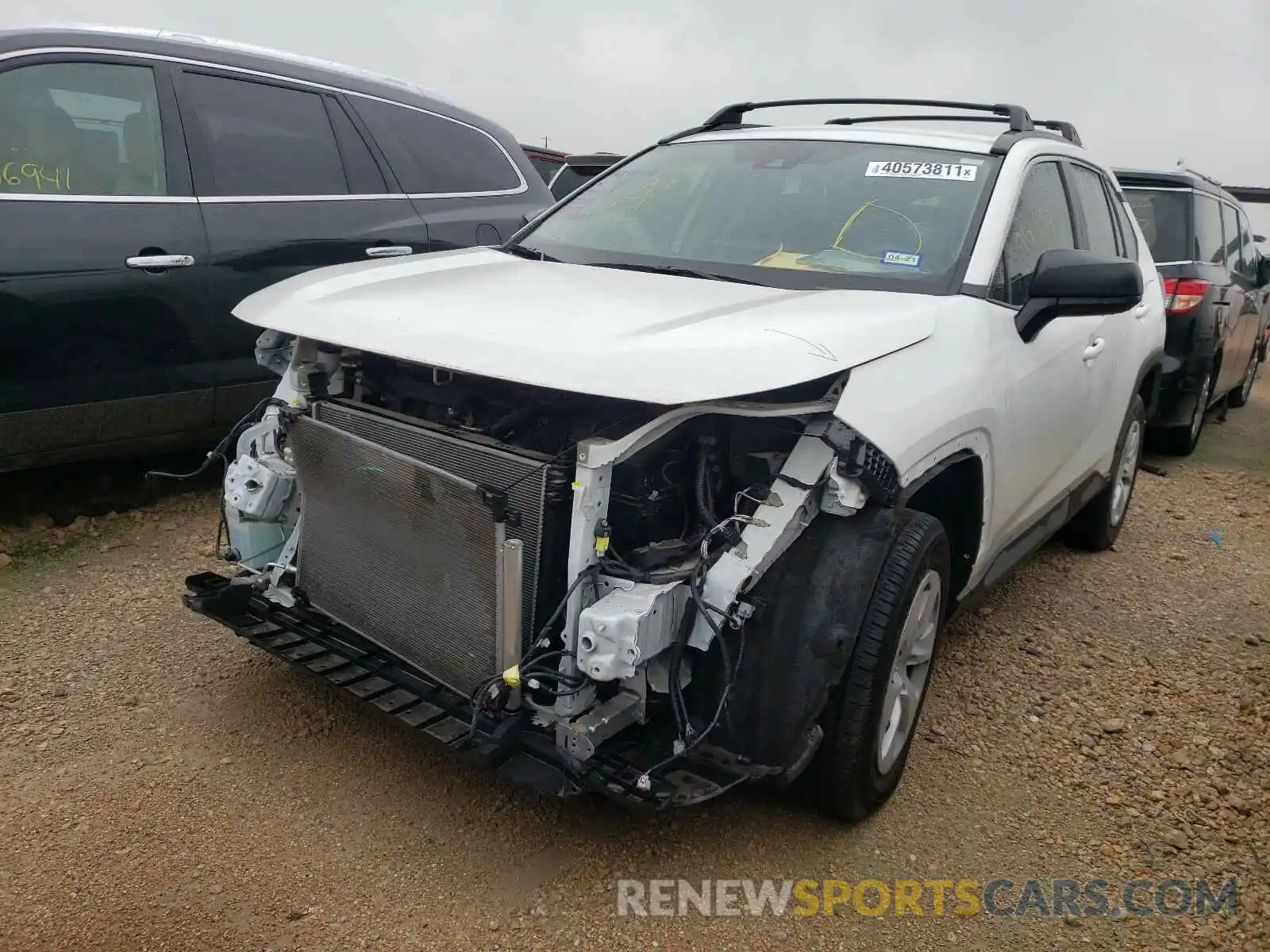 2 Photograph of a damaged car JTMH1RFV6KD009417 TOYOTA RAV4 2019