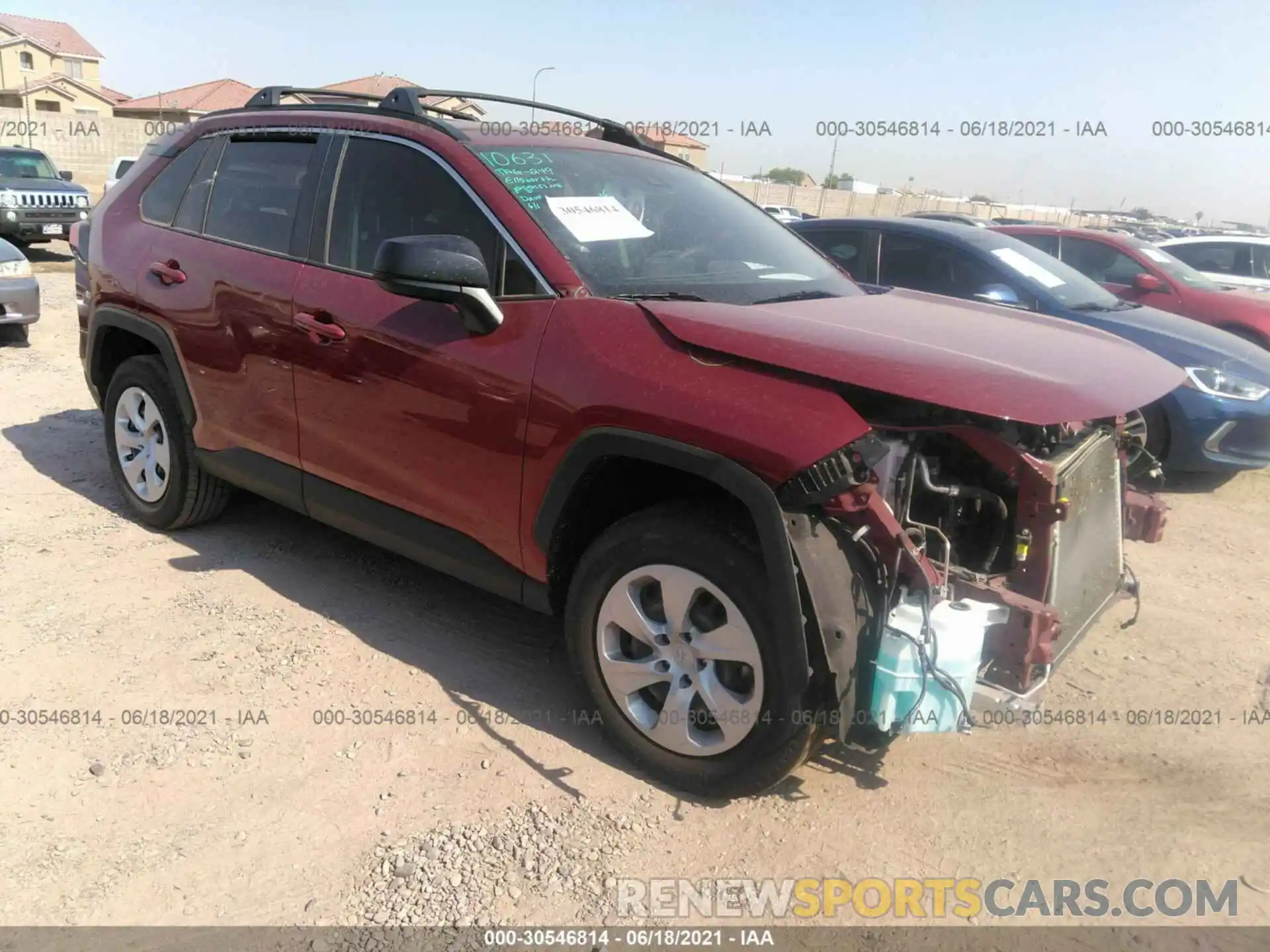 1 Photograph of a damaged car JTMH1RFV6KD011815 TOYOTA RAV4 2019