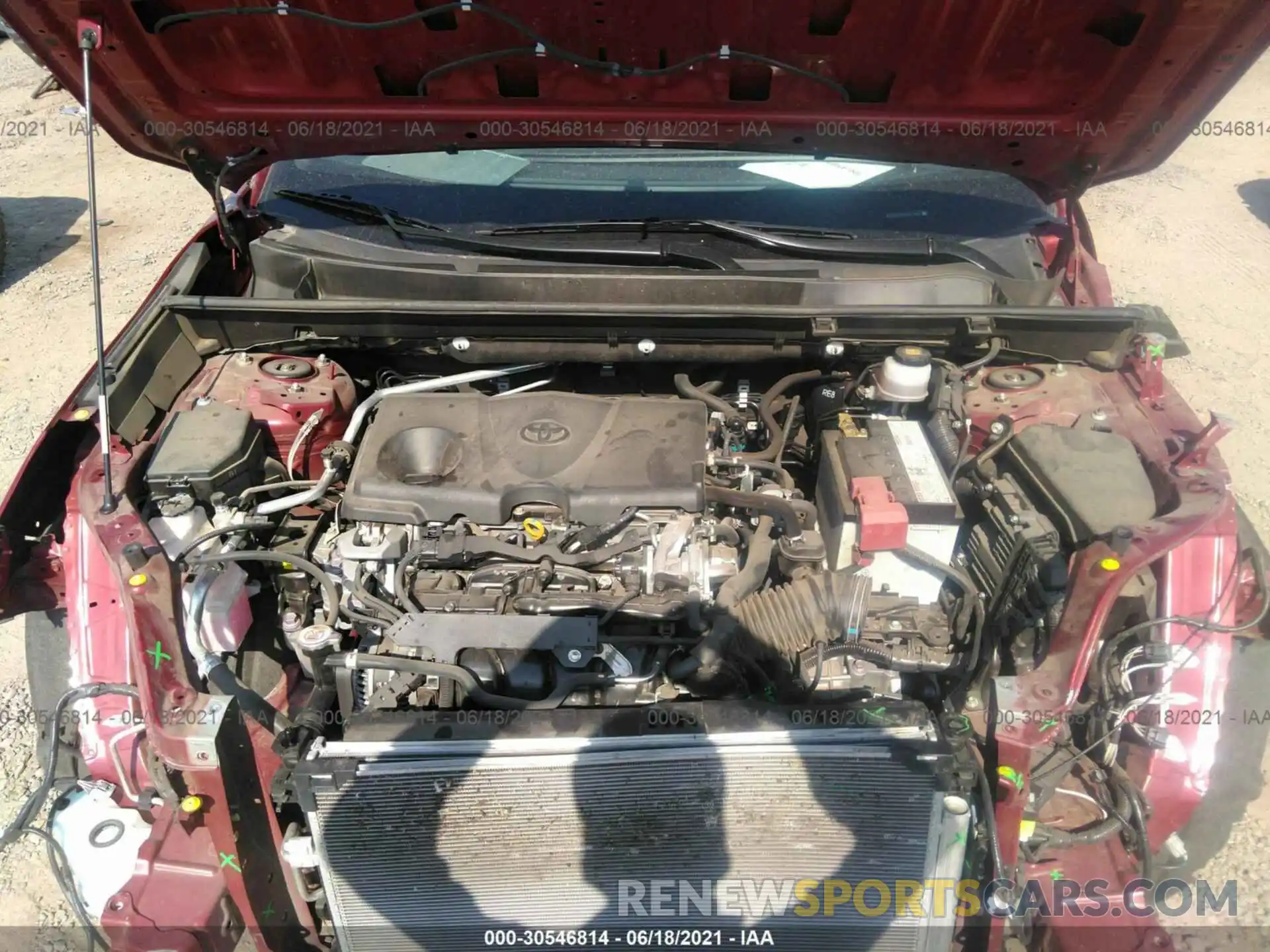 10 Фотография поврежденного автомобиля JTMH1RFV6KD011815 TOYOTA RAV4 2019