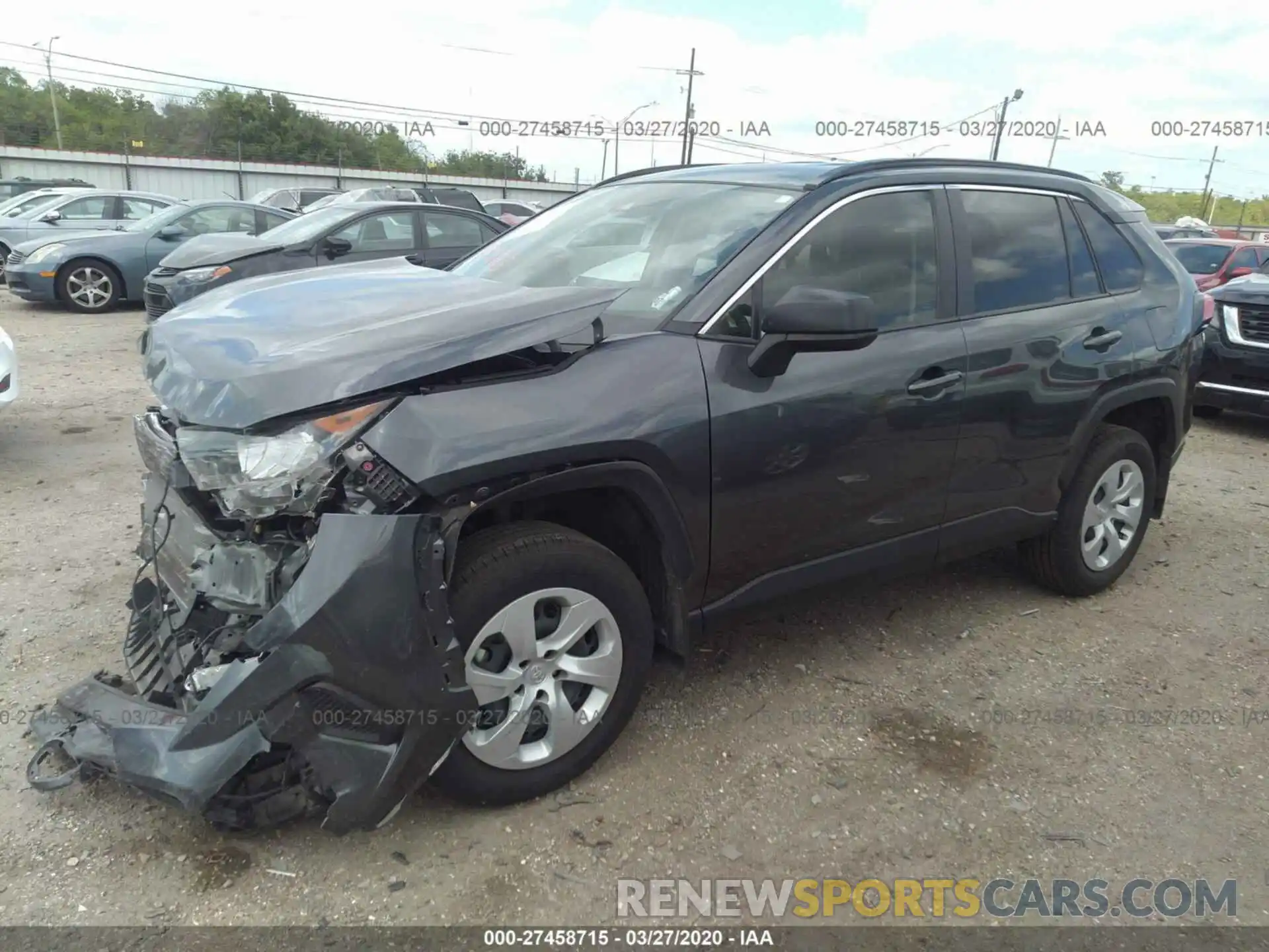 2 Photograph of a damaged car JTMH1RFV6KD025293 TOYOTA RAV4 2019