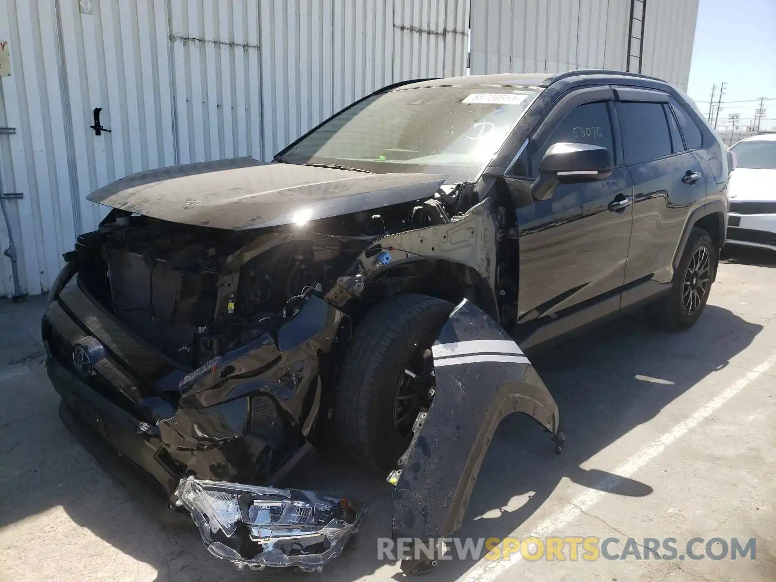 2 Photograph of a damaged car JTMH1RFV6KD028890 TOYOTA RAV4 2019