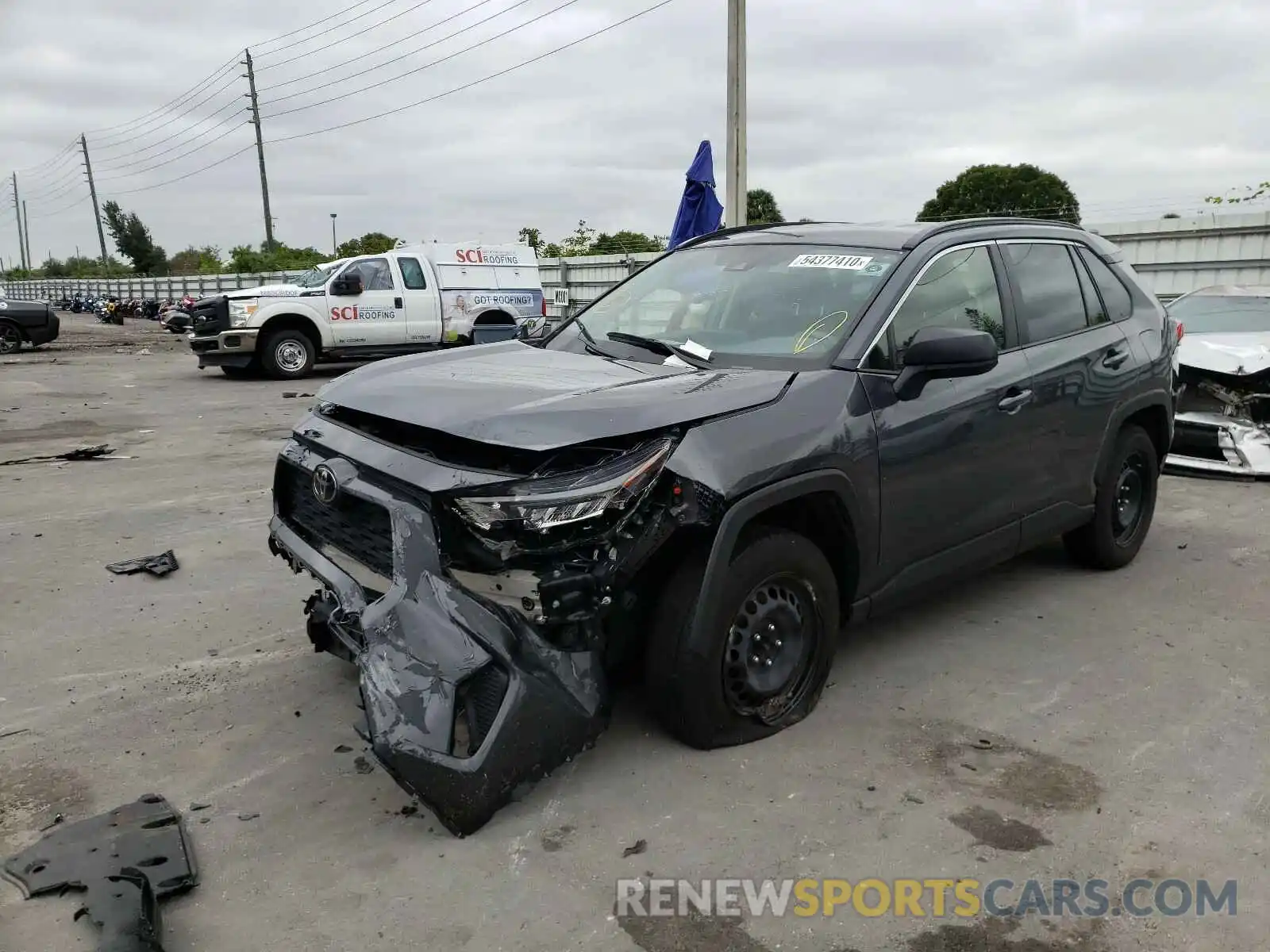 2 Photograph of a damaged car JTMH1RFV6KD032745 TOYOTA RAV4 2019