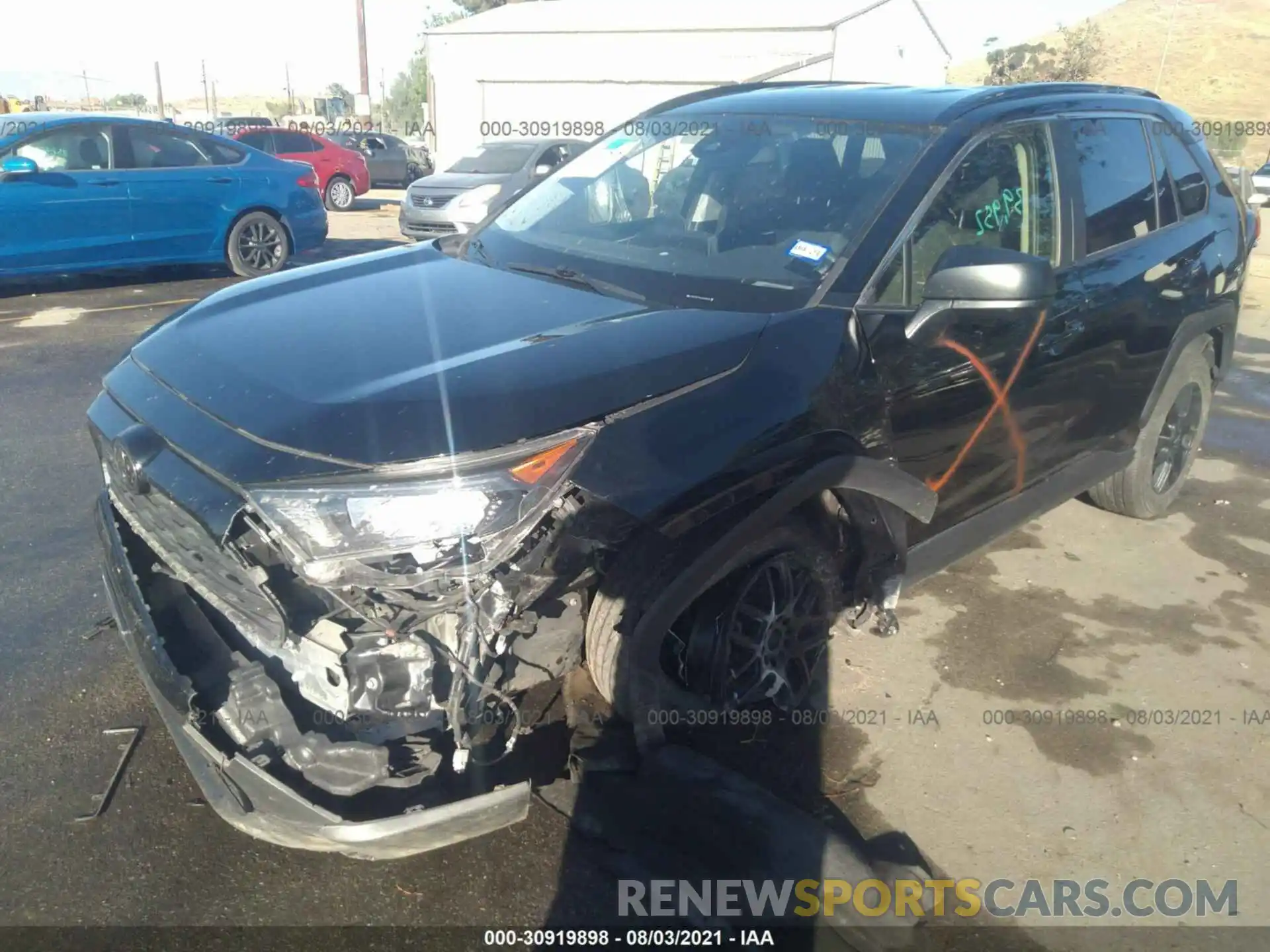 2 Photograph of a damaged car JTMH1RFV6KD504653 TOYOTA RAV4 2019