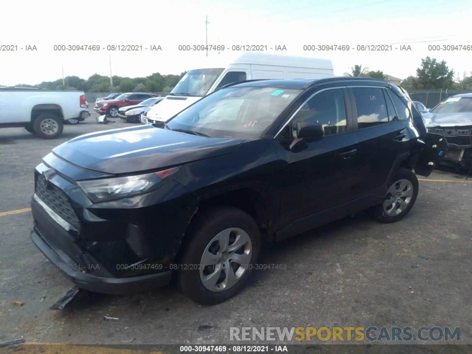 2 Photograph of a damaged car JTMH1RFV6KD506127 TOYOTA RAV4 2019