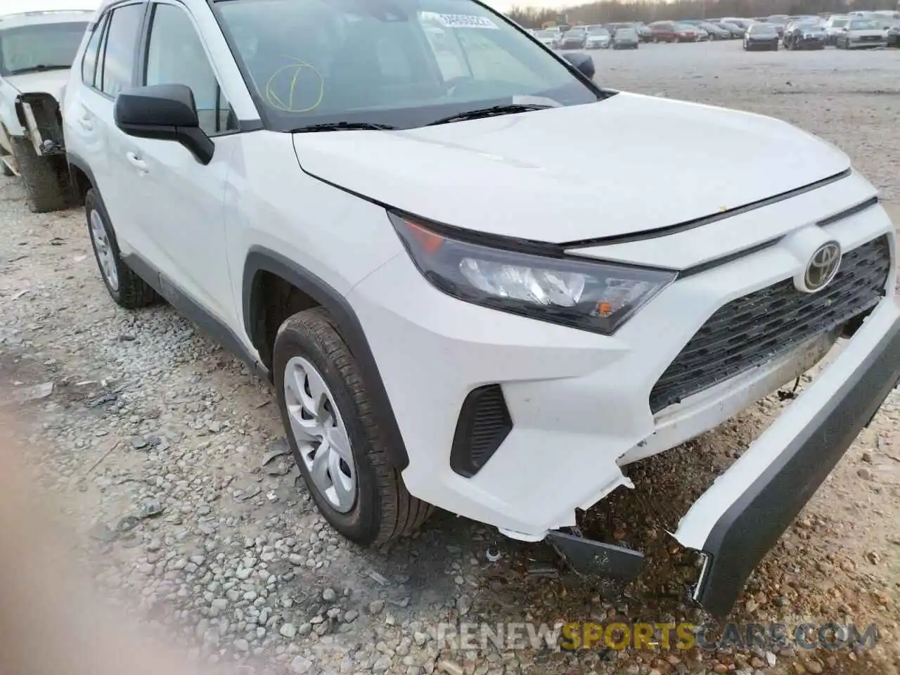 1 Photograph of a damaged car JTMH1RFV6KD507259 TOYOTA RAV4 2019