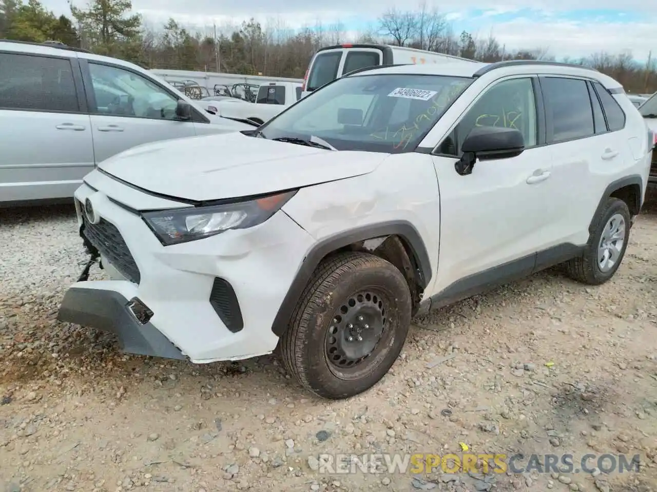 2 Photograph of a damaged car JTMH1RFV6KD507259 TOYOTA RAV4 2019