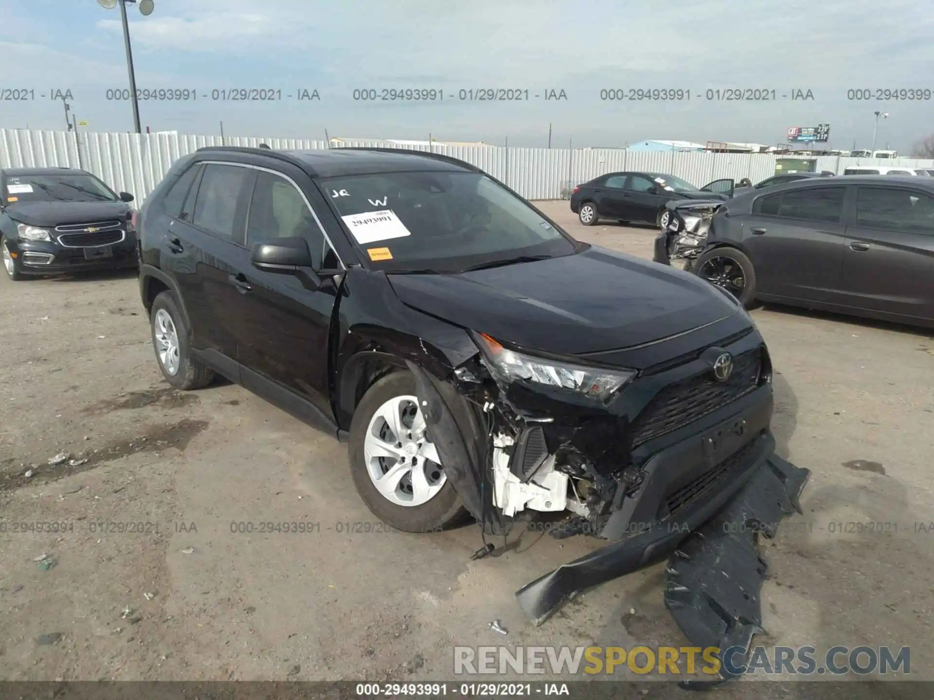 1 Photograph of a damaged car JTMH1RFV6KD512297 TOYOTA RAV4 2019