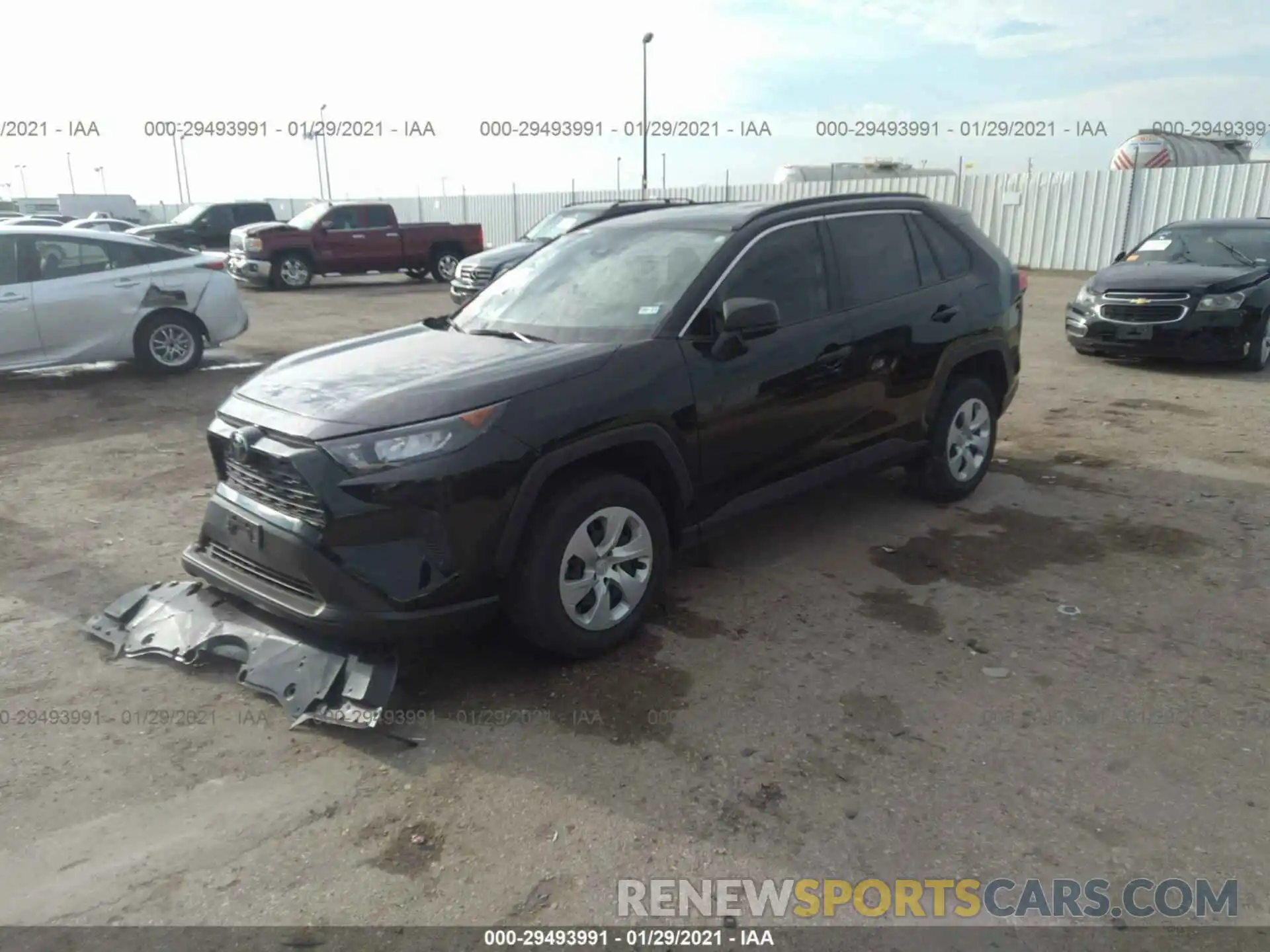 2 Photograph of a damaged car JTMH1RFV6KD512297 TOYOTA RAV4 2019