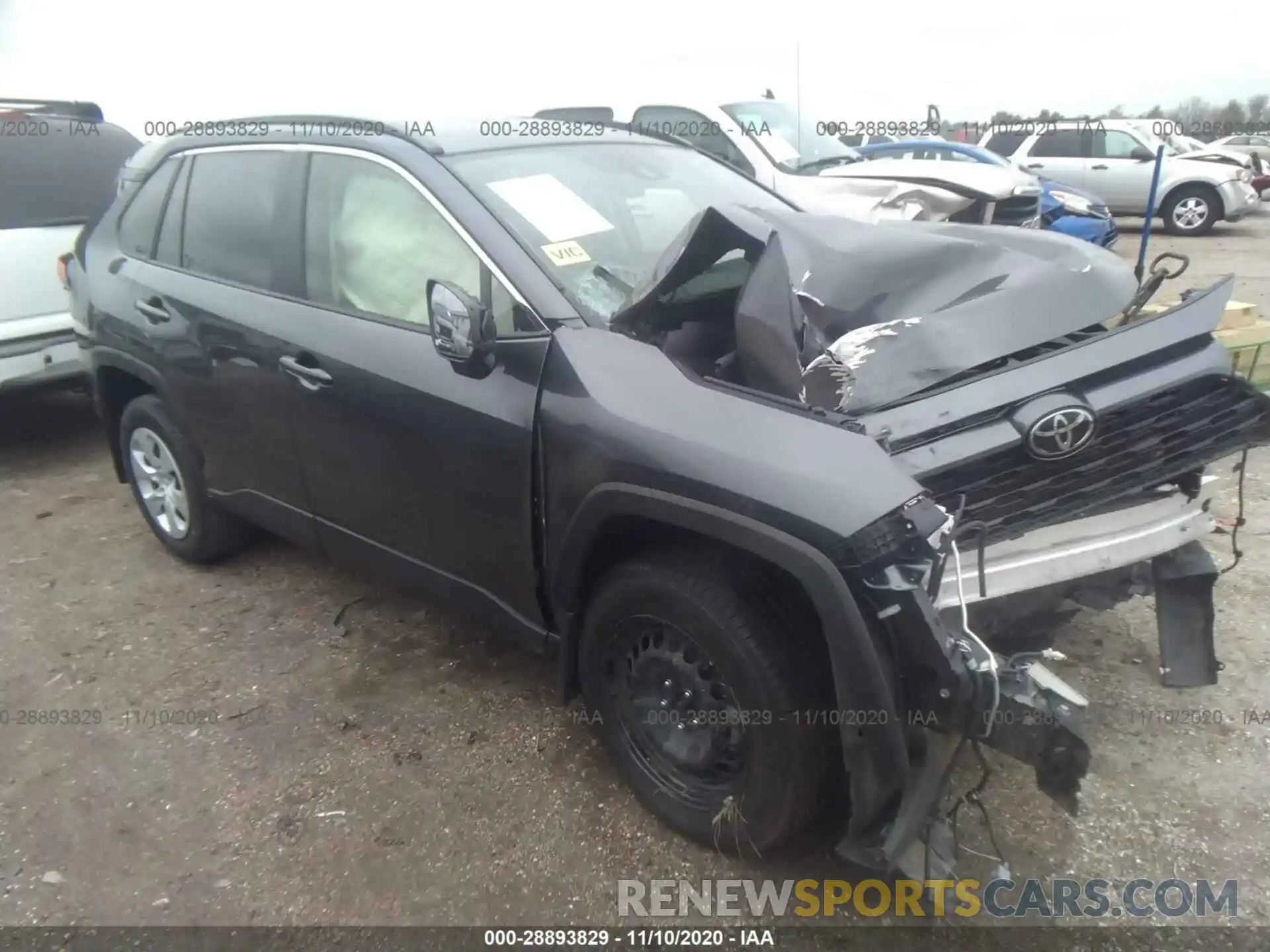 1 Photograph of a damaged car JTMH1RFV6KD512350 TOYOTA RAV4 2019