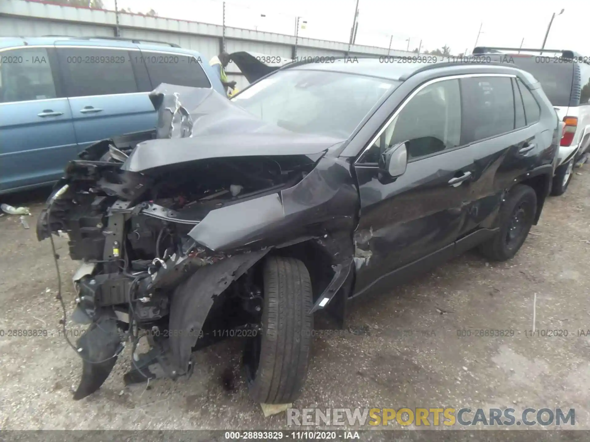 2 Photograph of a damaged car JTMH1RFV6KD512350 TOYOTA RAV4 2019