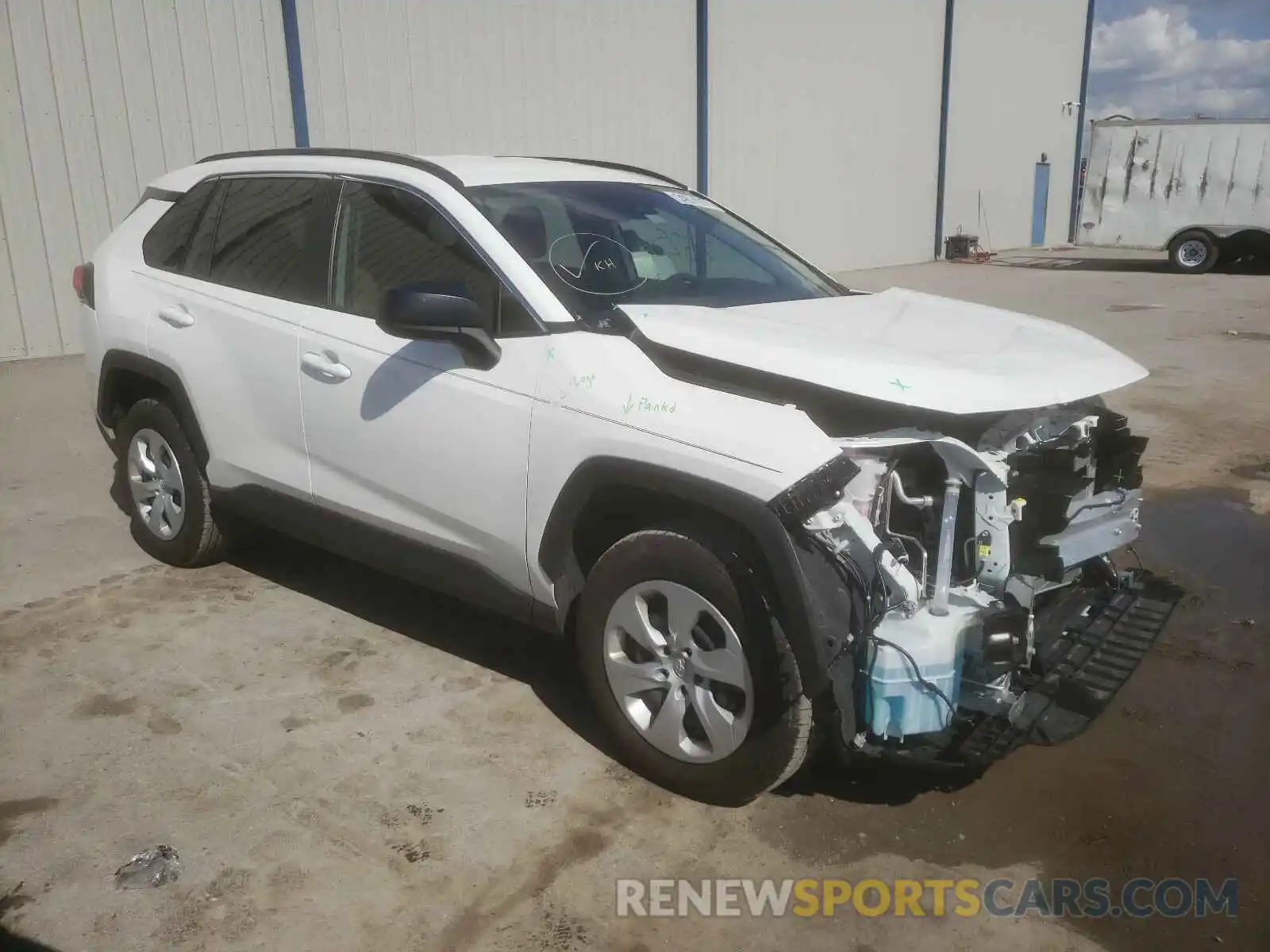 1 Photograph of a damaged car JTMH1RFV6KD514311 TOYOTA RAV4 2019