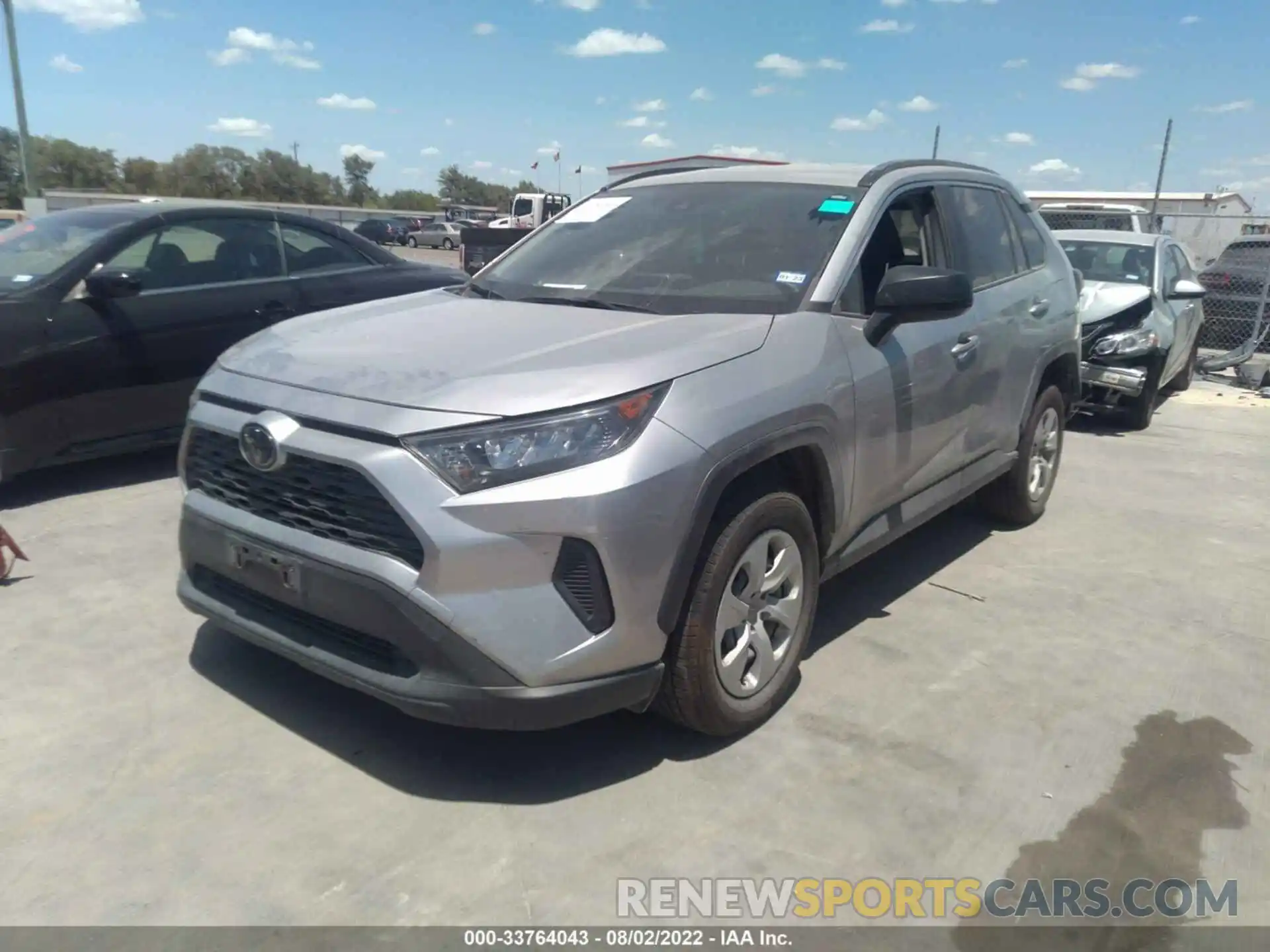 2 Фотография поврежденного автомобиля JTMH1RFV6KJ003179 TOYOTA RAV4 2019