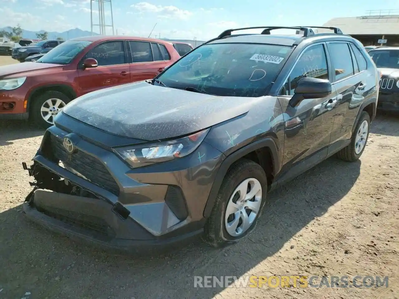 2 Photograph of a damaged car JTMH1RFV6KJ004641 TOYOTA RAV4 2019