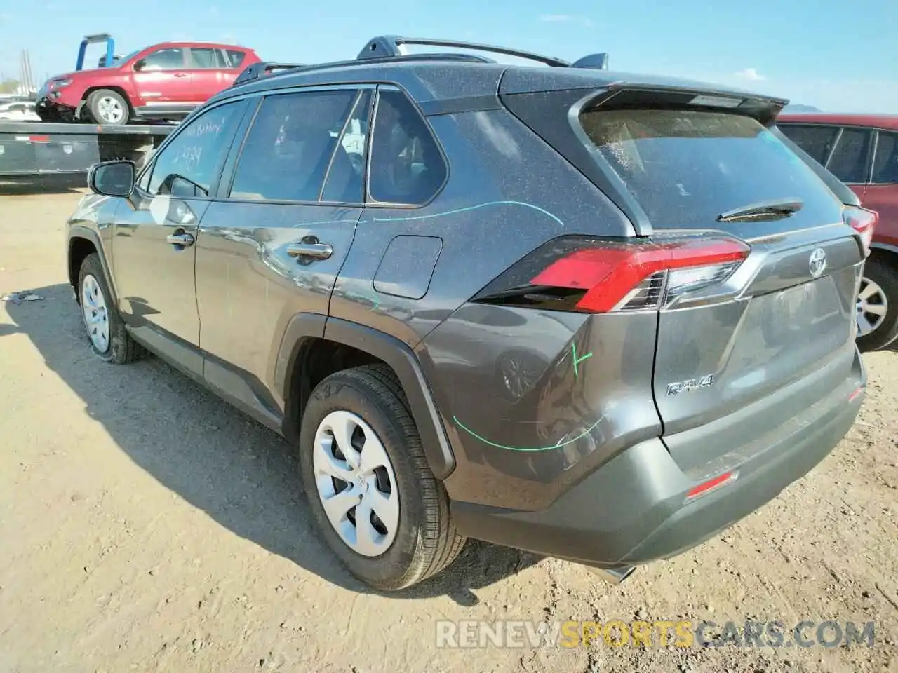 3 Photograph of a damaged car JTMH1RFV6KJ004641 TOYOTA RAV4 2019