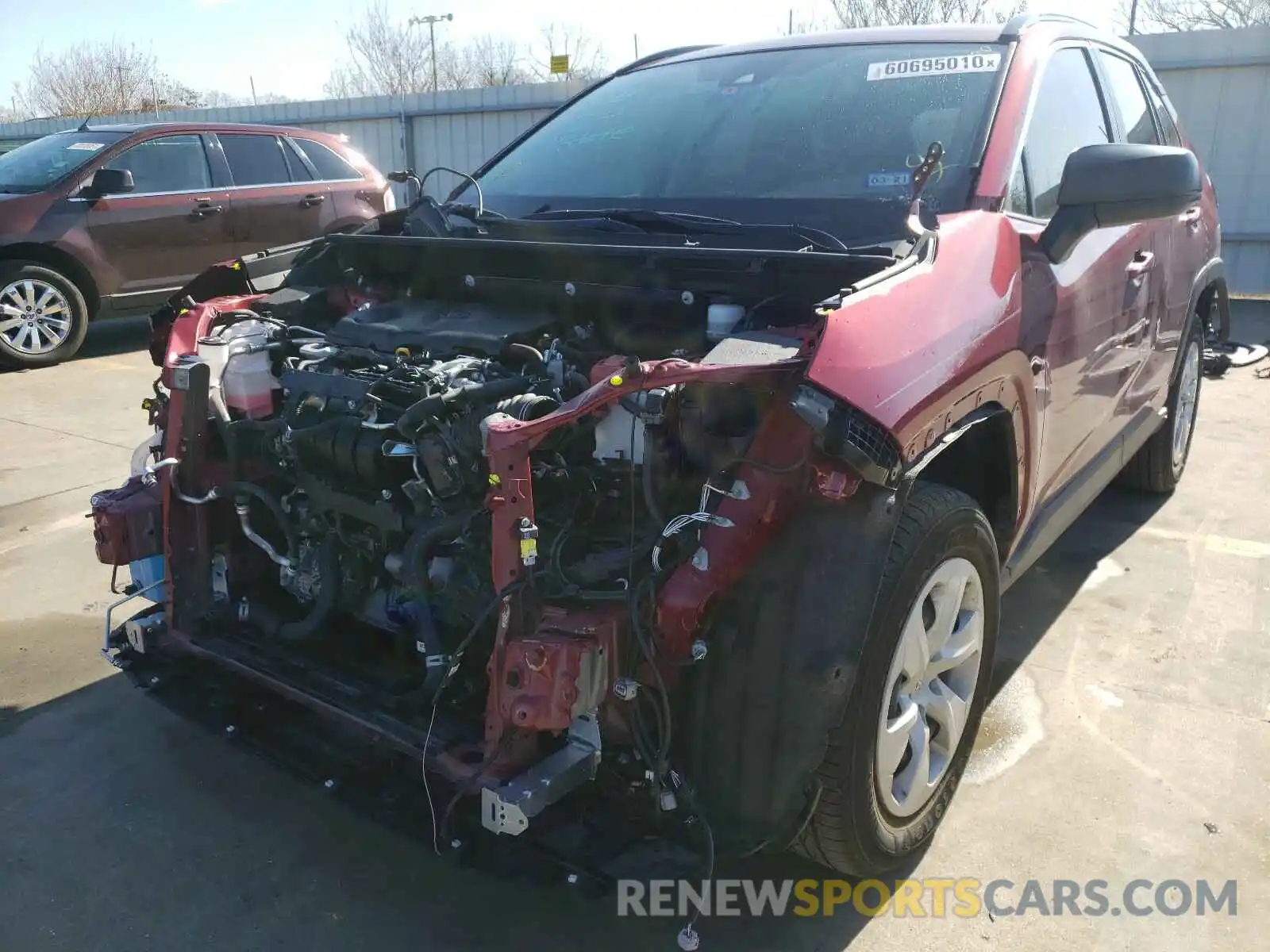 2 Photograph of a damaged car JTMH1RFV6KJ009192 TOYOTA RAV4 2019