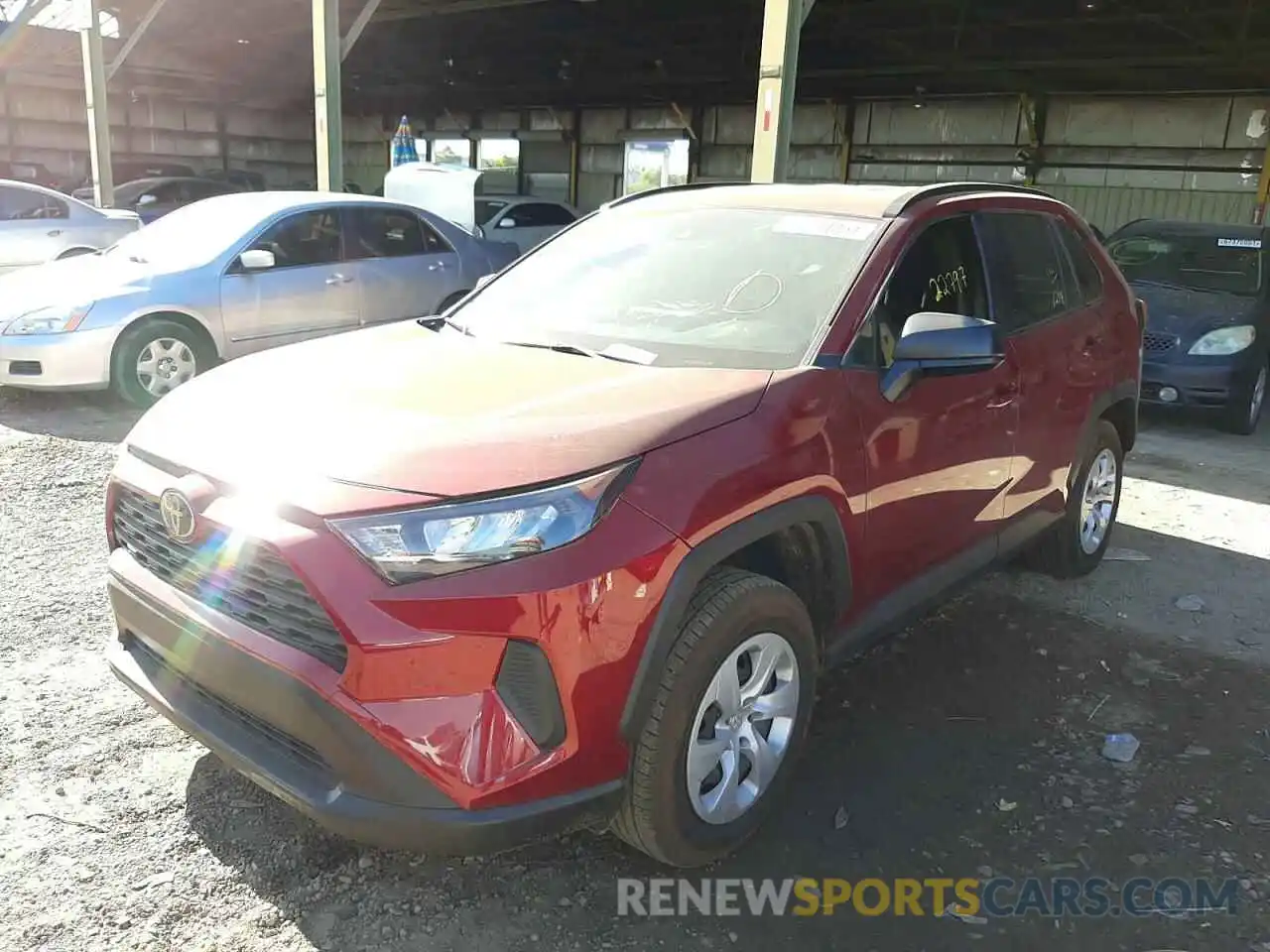 2 Фотография поврежденного автомобиля JTMH1RFV6KJ009399 TOYOTA RAV4 2019