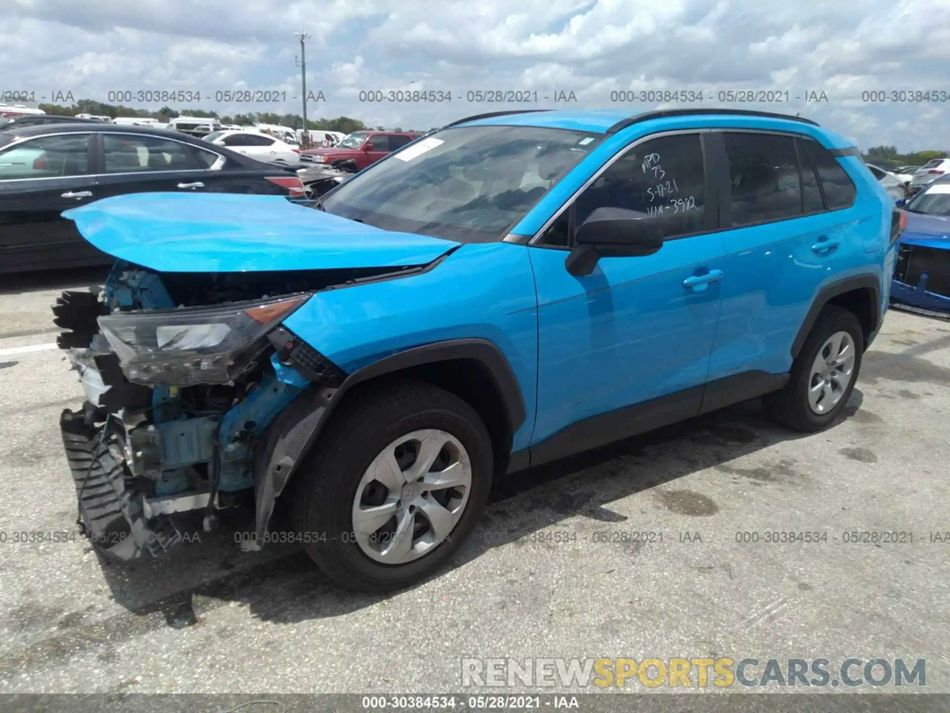 2 Photograph of a damaged car JTMH1RFV7KD003982 TOYOTA RAV4 2019