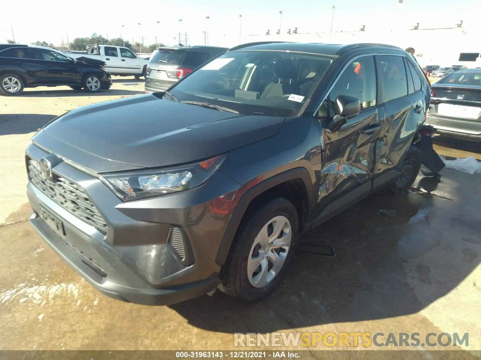 2 Photograph of a damaged car JTMH1RFV7KD006946 TOYOTA RAV4 2019