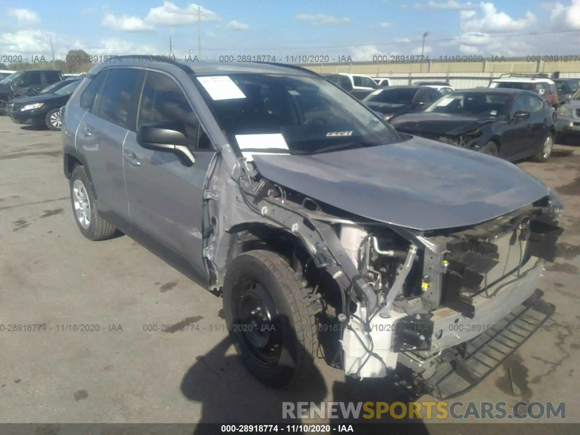 1 Photograph of a damaged car JTMH1RFV7KD012309 TOYOTA RAV4 2019