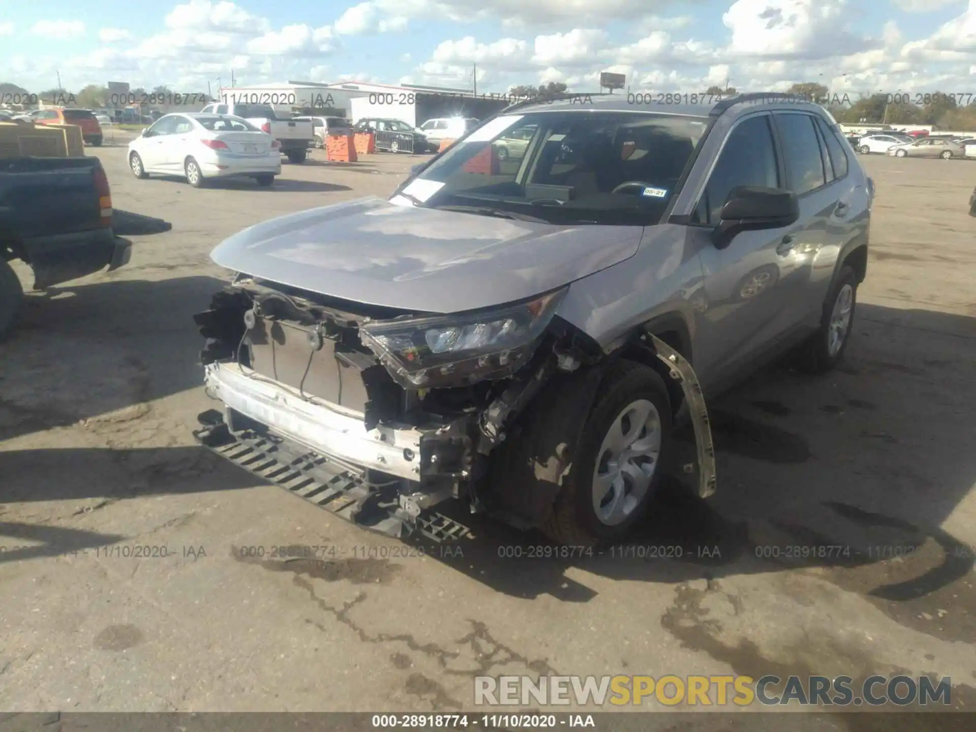 2 Photograph of a damaged car JTMH1RFV7KD012309 TOYOTA RAV4 2019