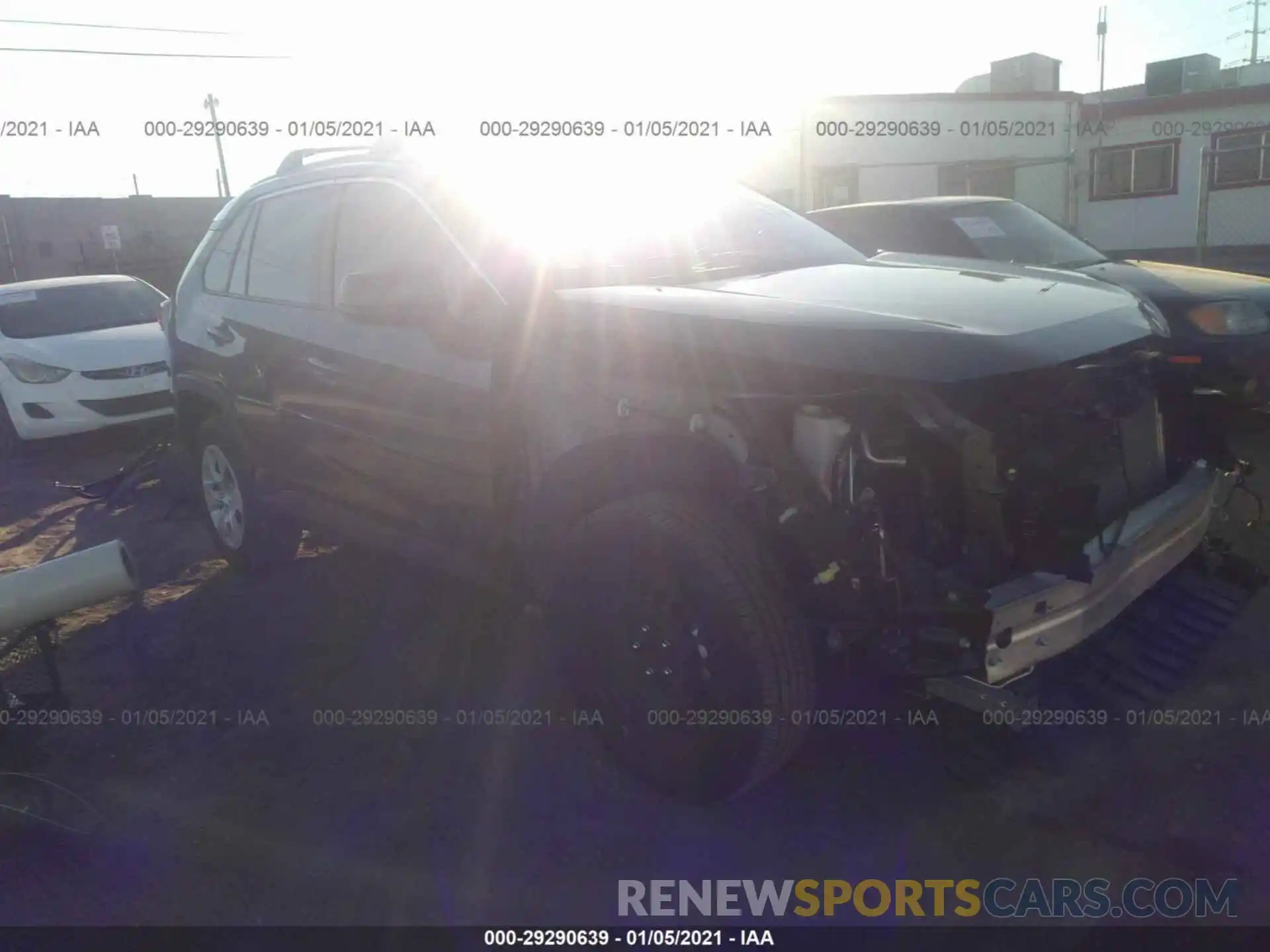 1 Photograph of a damaged car JTMH1RFV7KD037744 TOYOTA RAV4 2019