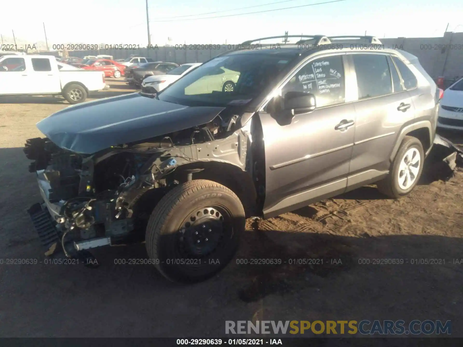 2 Photograph of a damaged car JTMH1RFV7KD037744 TOYOTA RAV4 2019