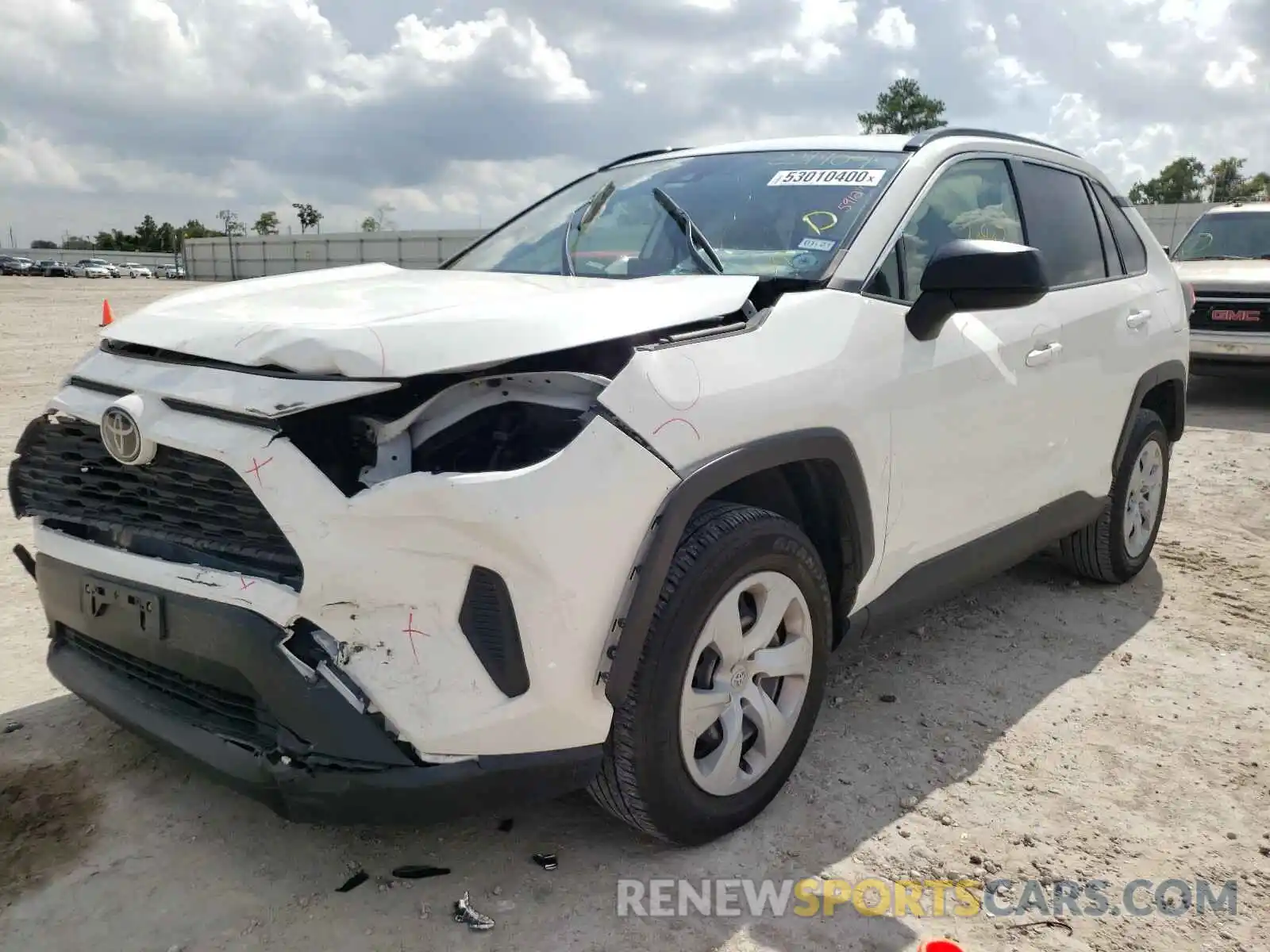 2 Photograph of a damaged car JTMH1RFV7KD501454 TOYOTA RAV4 2019