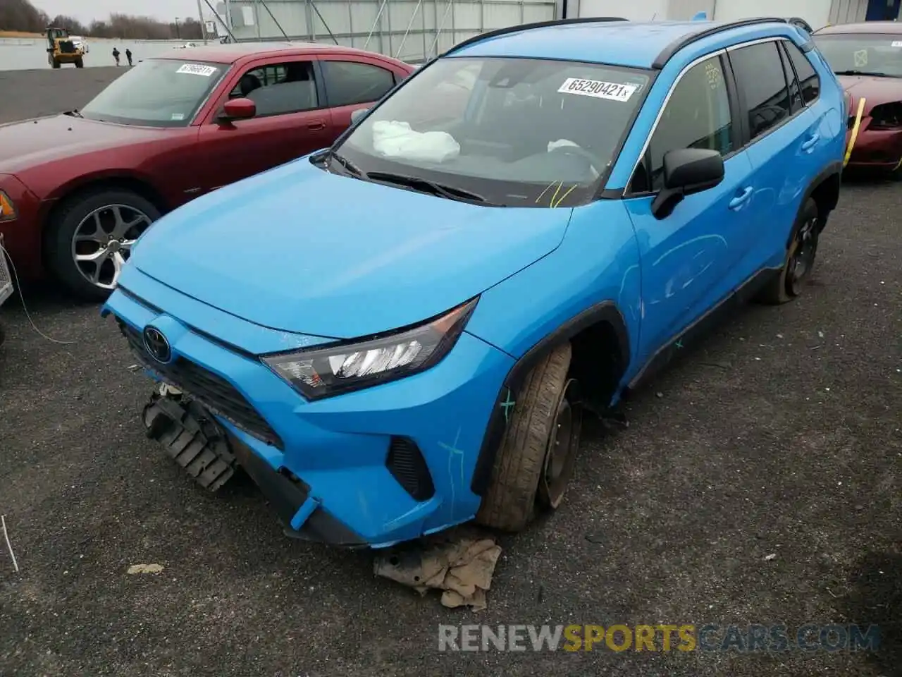 2 Photograph of a damaged car JTMH1RFV7KD506718 TOYOTA RAV4 2019