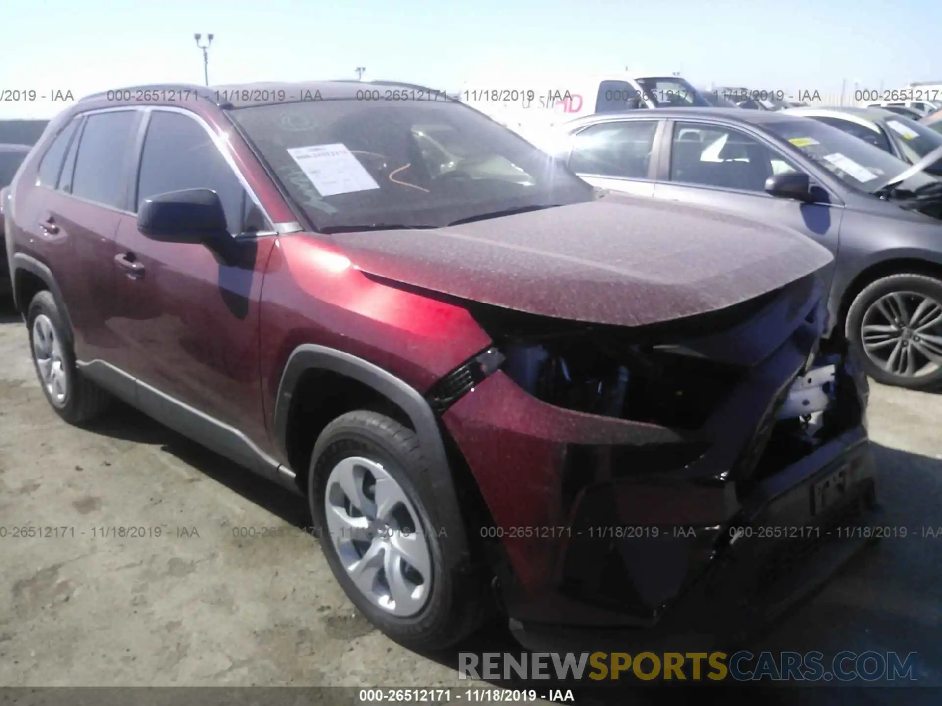 1 Фотография поврежденного автомобиля JTMH1RFV7KD513460 TOYOTA RAV4 2019